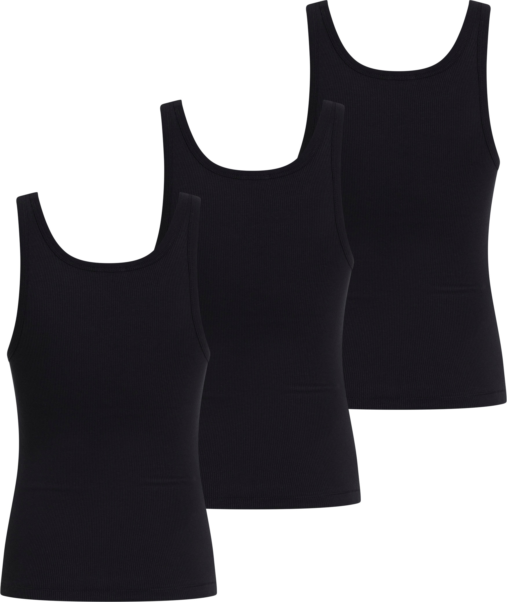 Calvin Klein Underwear Tanktop »SCOOP NECK COTTON TANK 3PK«, (Packung, 3 tlg., 3er-Pack), mit Logostickerei