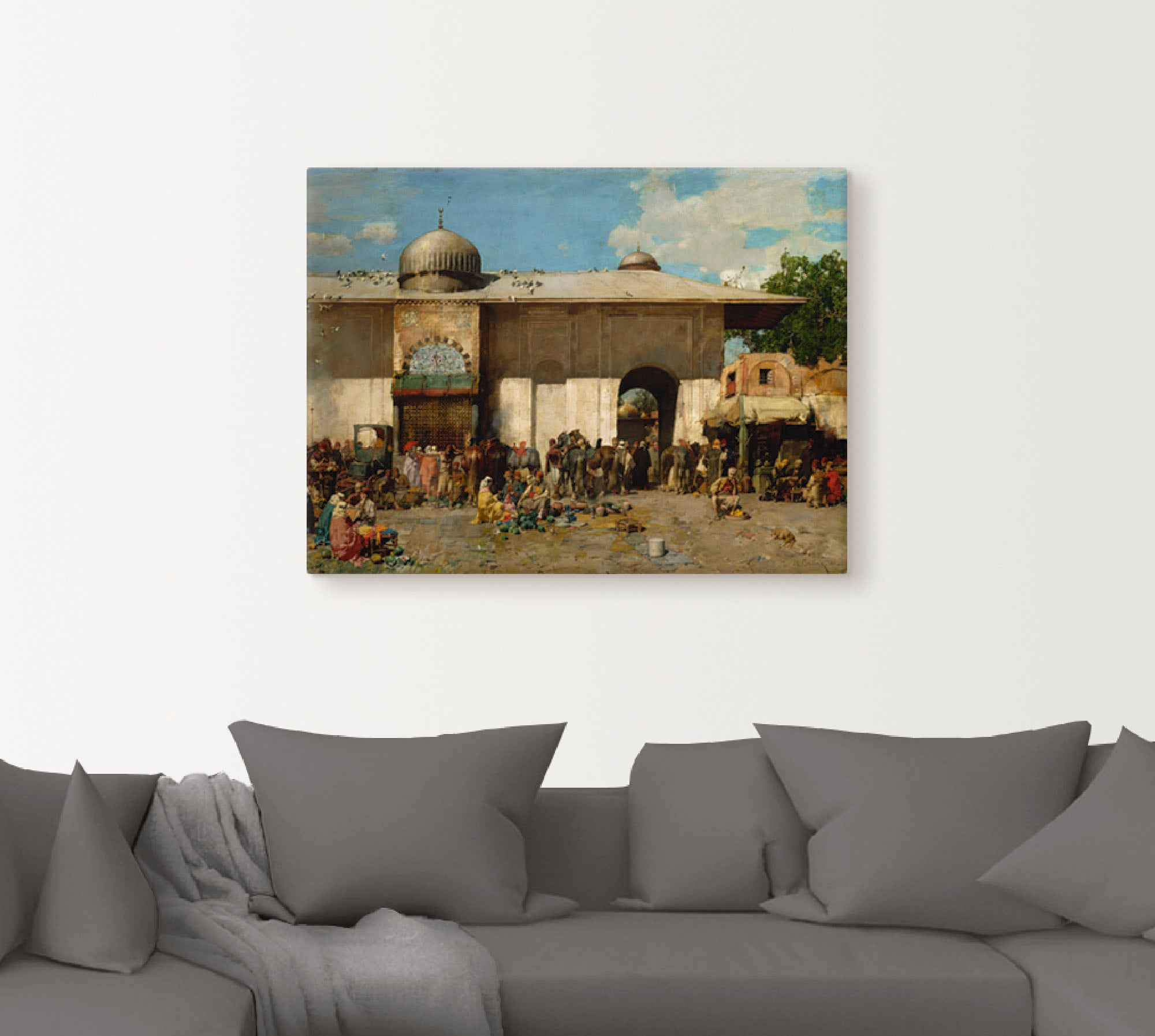 Artland Leinwandbild »Orientalischer Markt. 1884«, Gruppen & Familien, (1 S günstig online kaufen