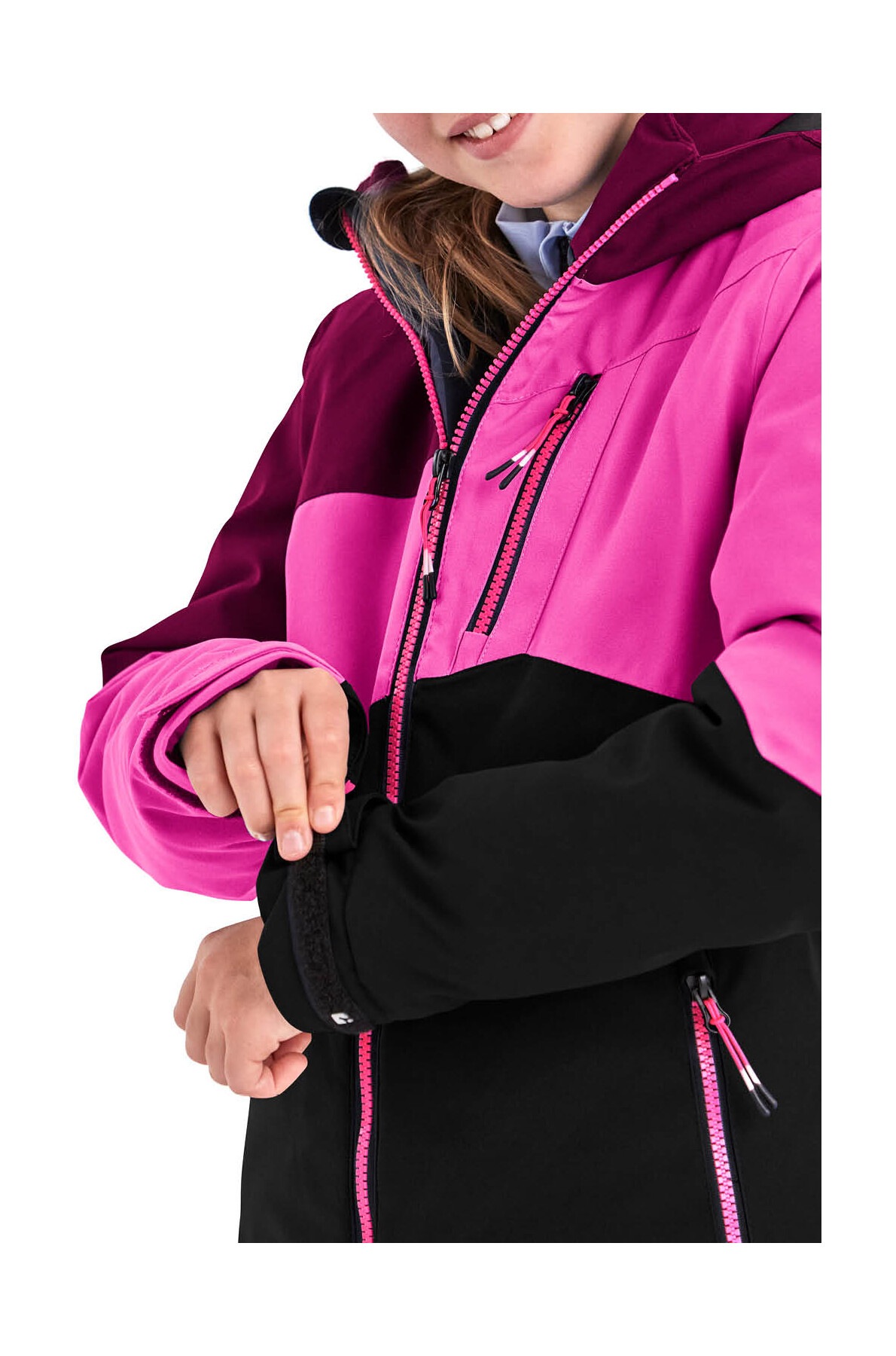 Killtec Skijacke »KSW 166 GRLS SKI JCKT«, Atmungsaktive, wasser- und winddichte Skijacke mit abnehmbarer Kapuze