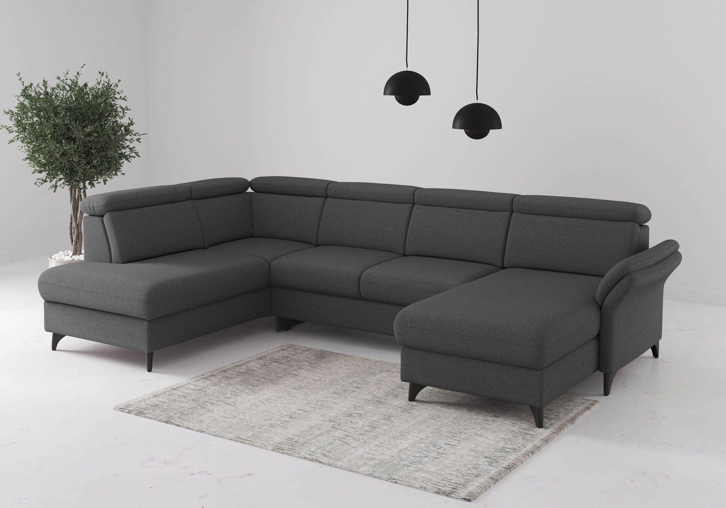 sit&more Wohnlandschaft »Glendale, U-Form« inkl. Kopfteilverstellung,wahlwe günstig online kaufen