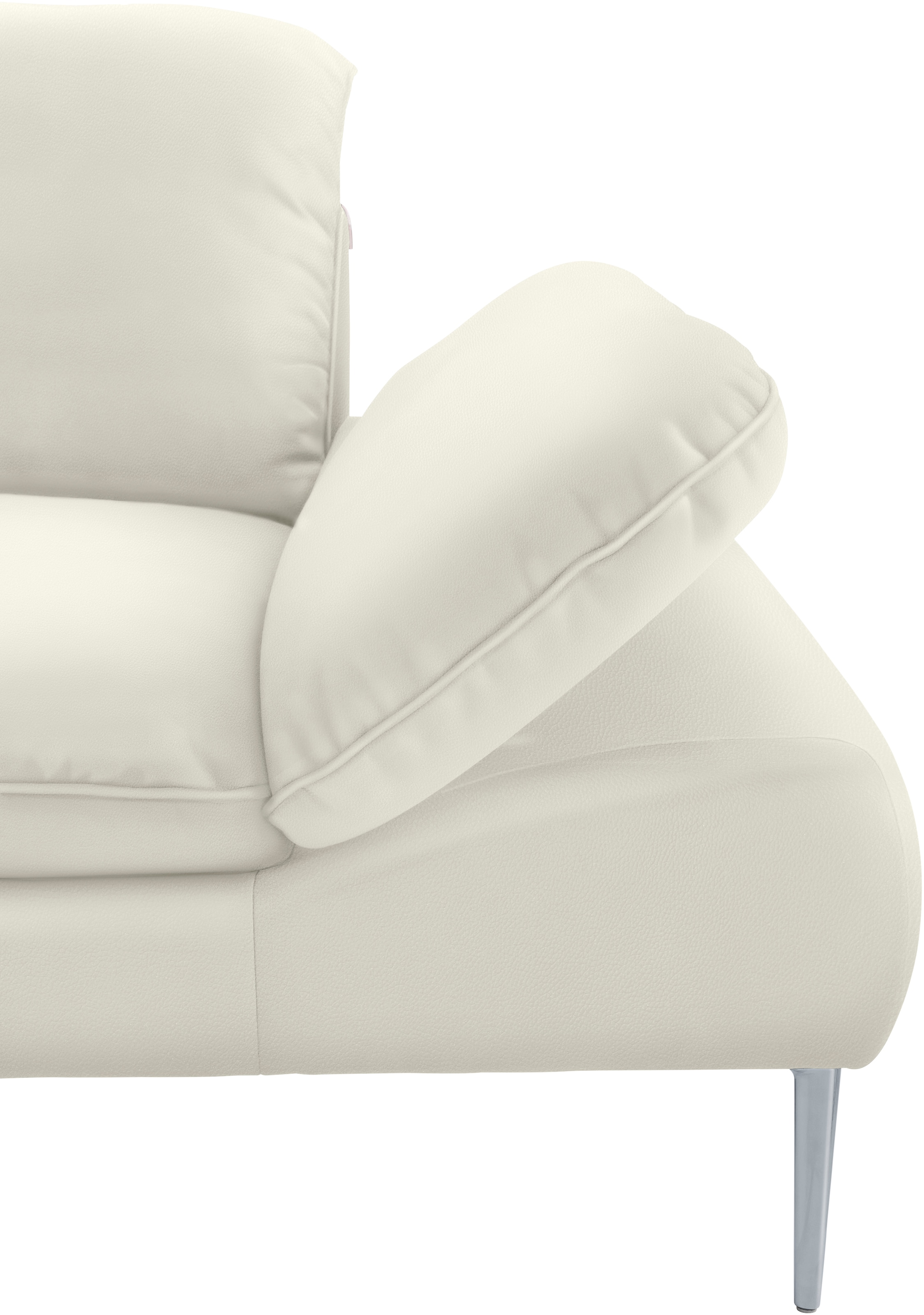 W.SCHILLIG Ecksofa »enjoy&MORE, Designsofa, bequem, zeitlos und elegant, L-Form«, mit Sitztiefenverstellung, Füße silber matt, Breite 340 cm