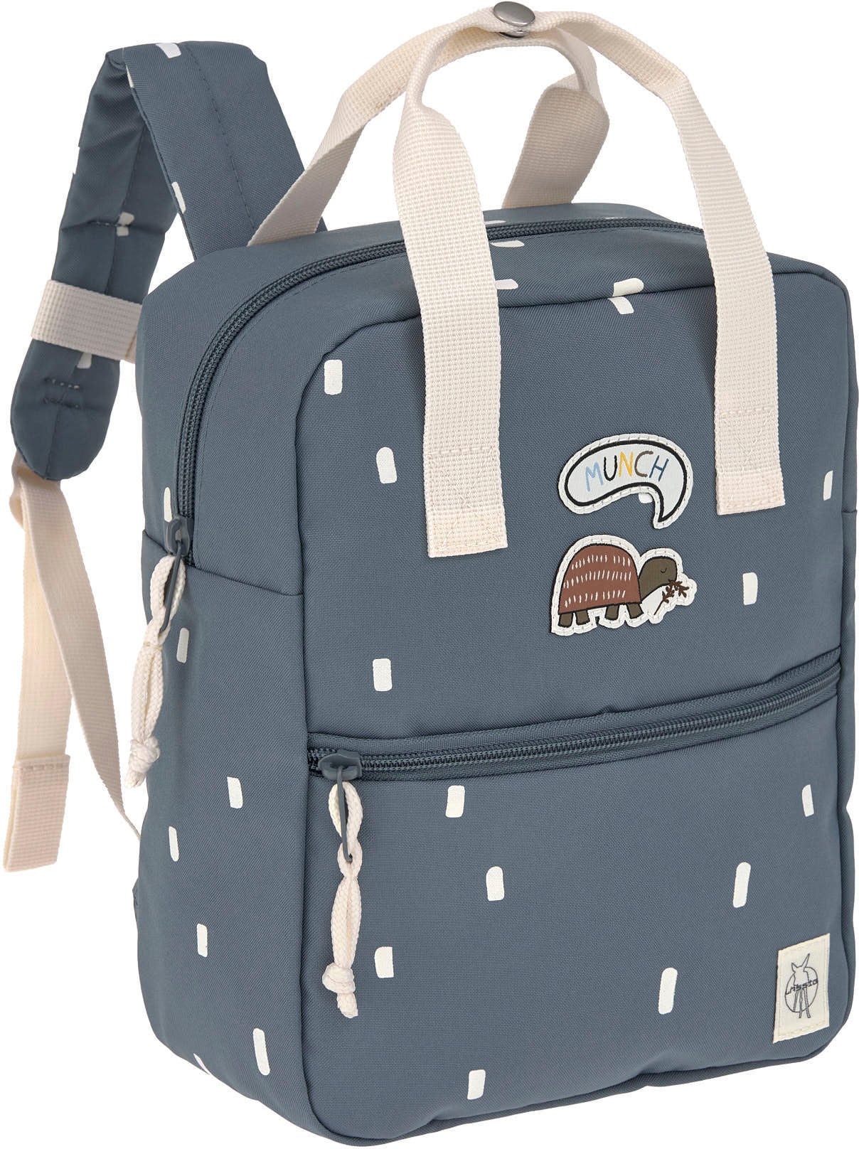 LÄSSIG Kinderrucksack »Happy Prints, Mini Square Backpack, Midnight Blue«