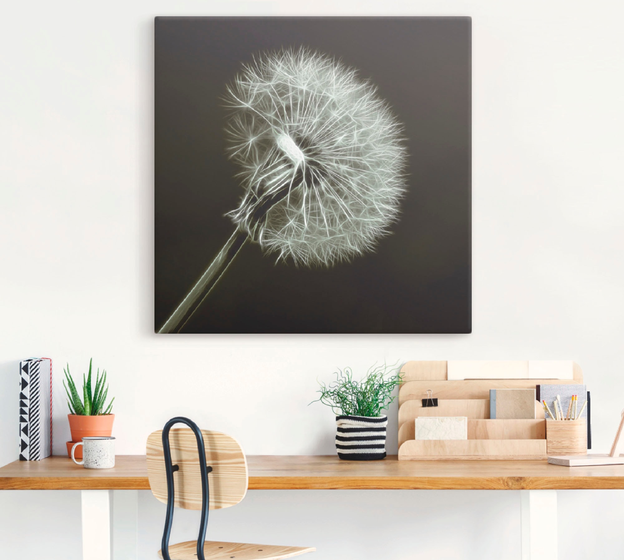 Artland Wandbild »Pusteblume« Blumen 1 Stk. tlg. auf Holzrahmen gespannt