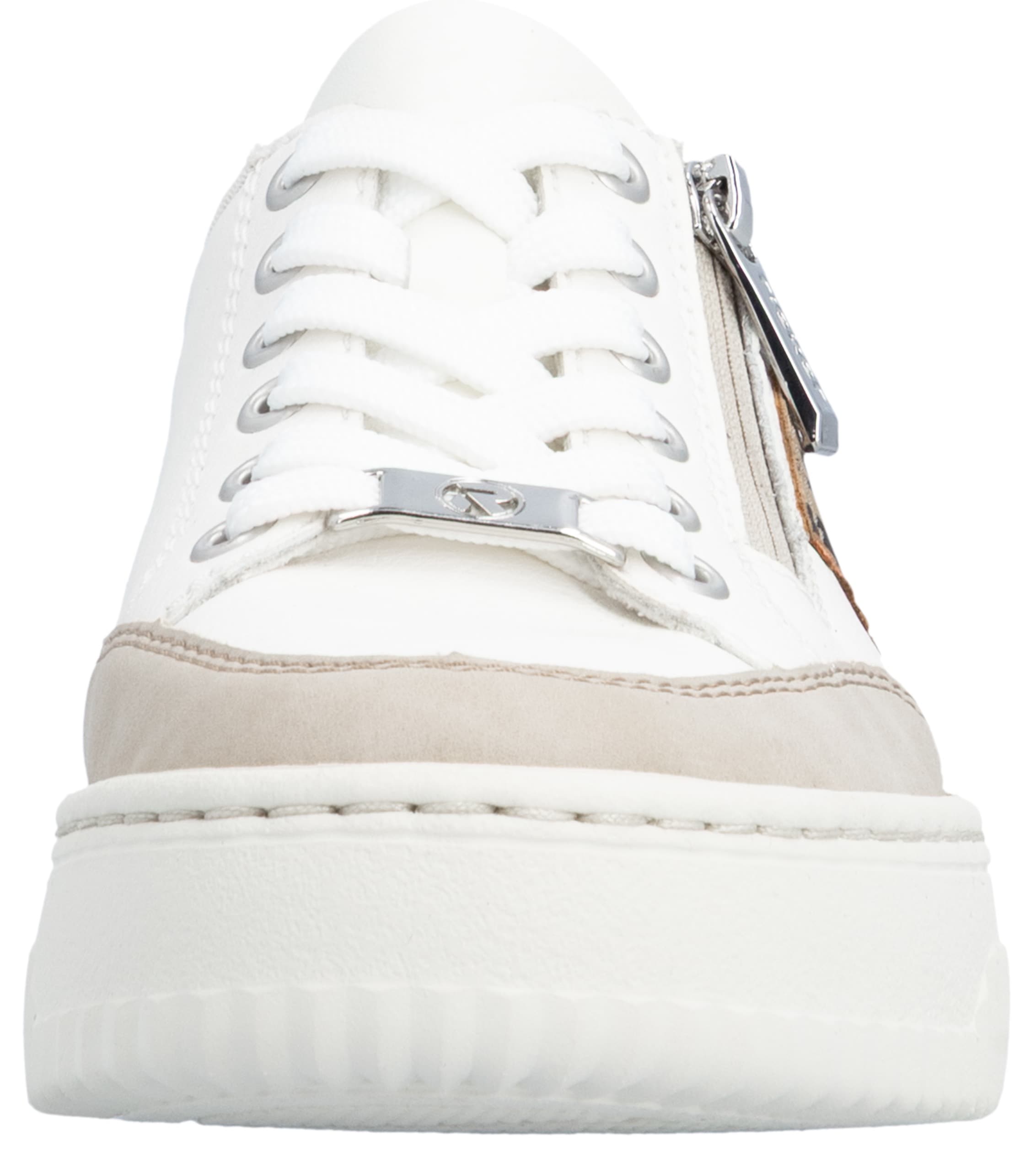 Rieker Plateausneaker  Halbschuh, Schnürschuh, Casual-Sneaker mit leo-Besatz