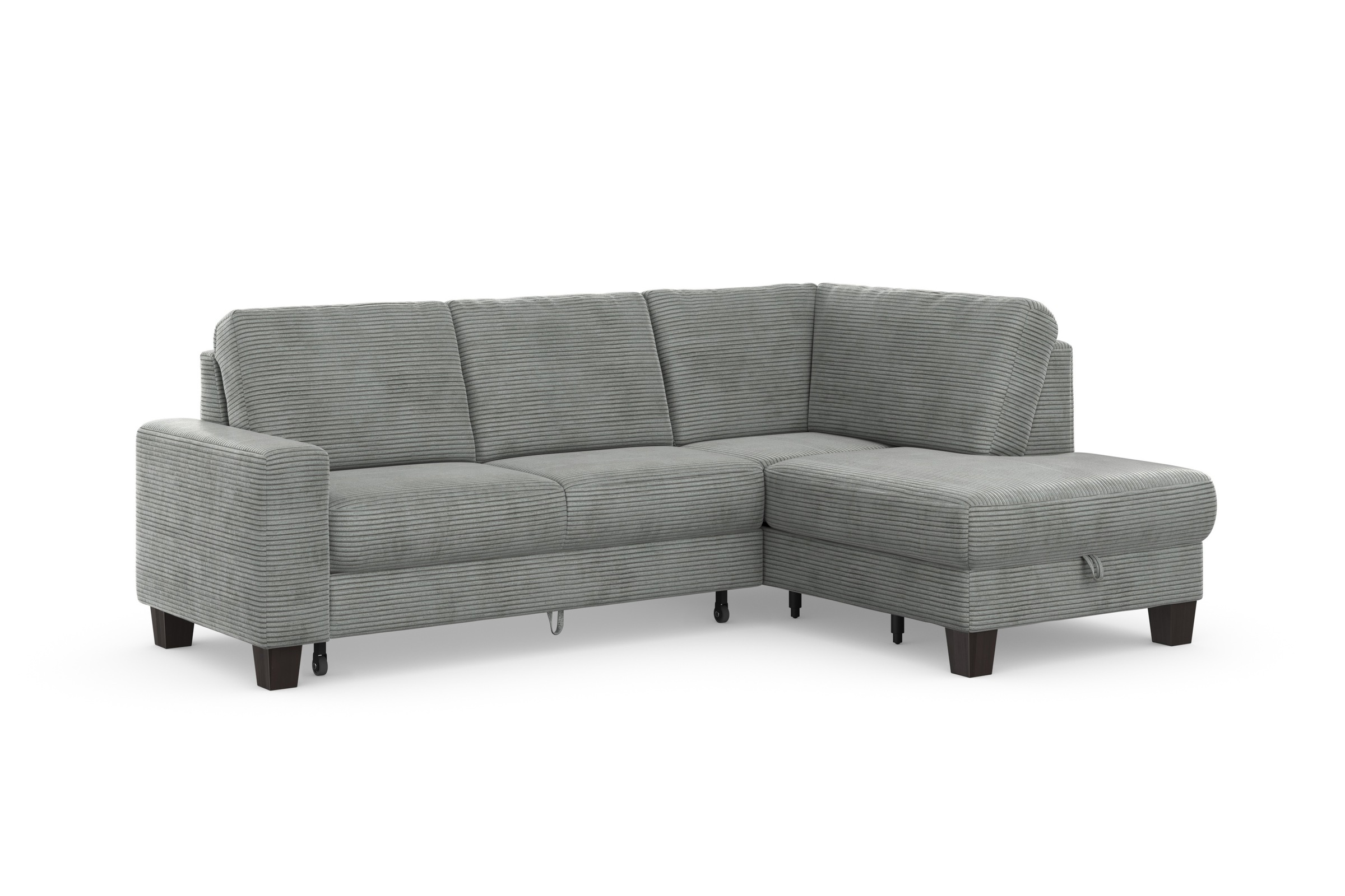 Home affaire Ecksofa »Summer L-Form«, mit Ottomane, mit oder ohne Bettfunktion und Bettkasten, Cord-Bezug