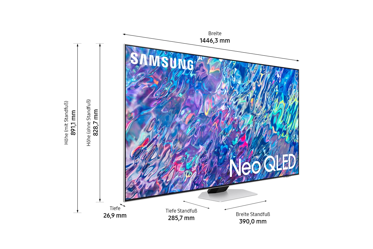 Samsung QLED-Fernseher »65" Neo QLED 4K QN85B (2022)«, 163 cm/65 Zoll, Smart-TV, Quantum Matrix Technologie mit Neo Quantum 4K-HDR 1500-Supreme UHD