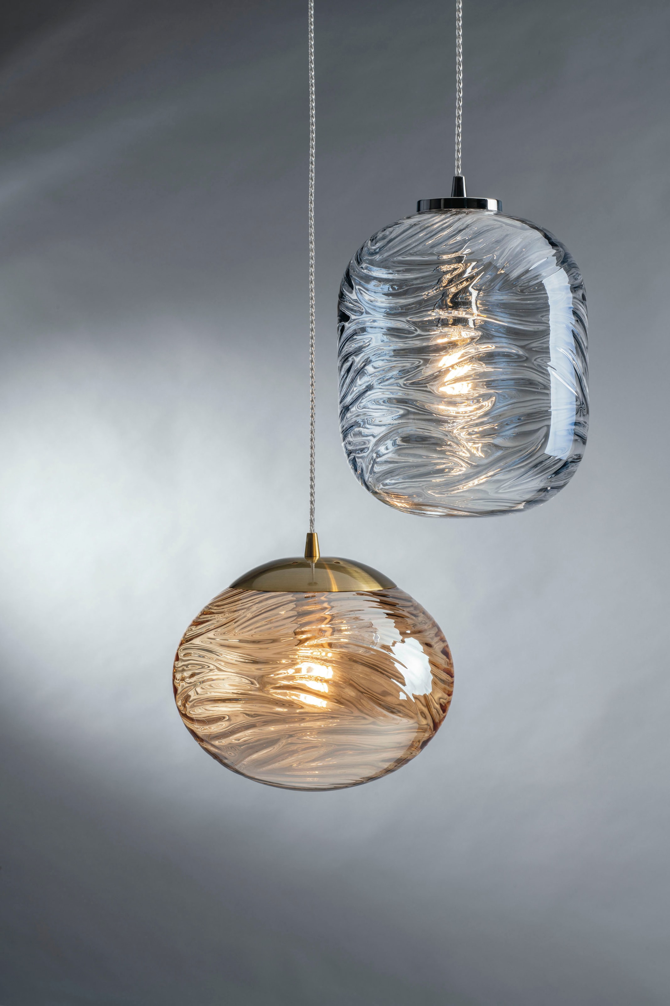 ECO-LIGHT Hängeleuchte »Nereide«, Leuchtmittel E27 | Leuchtmittel wechselbar, hochwertiges Glas