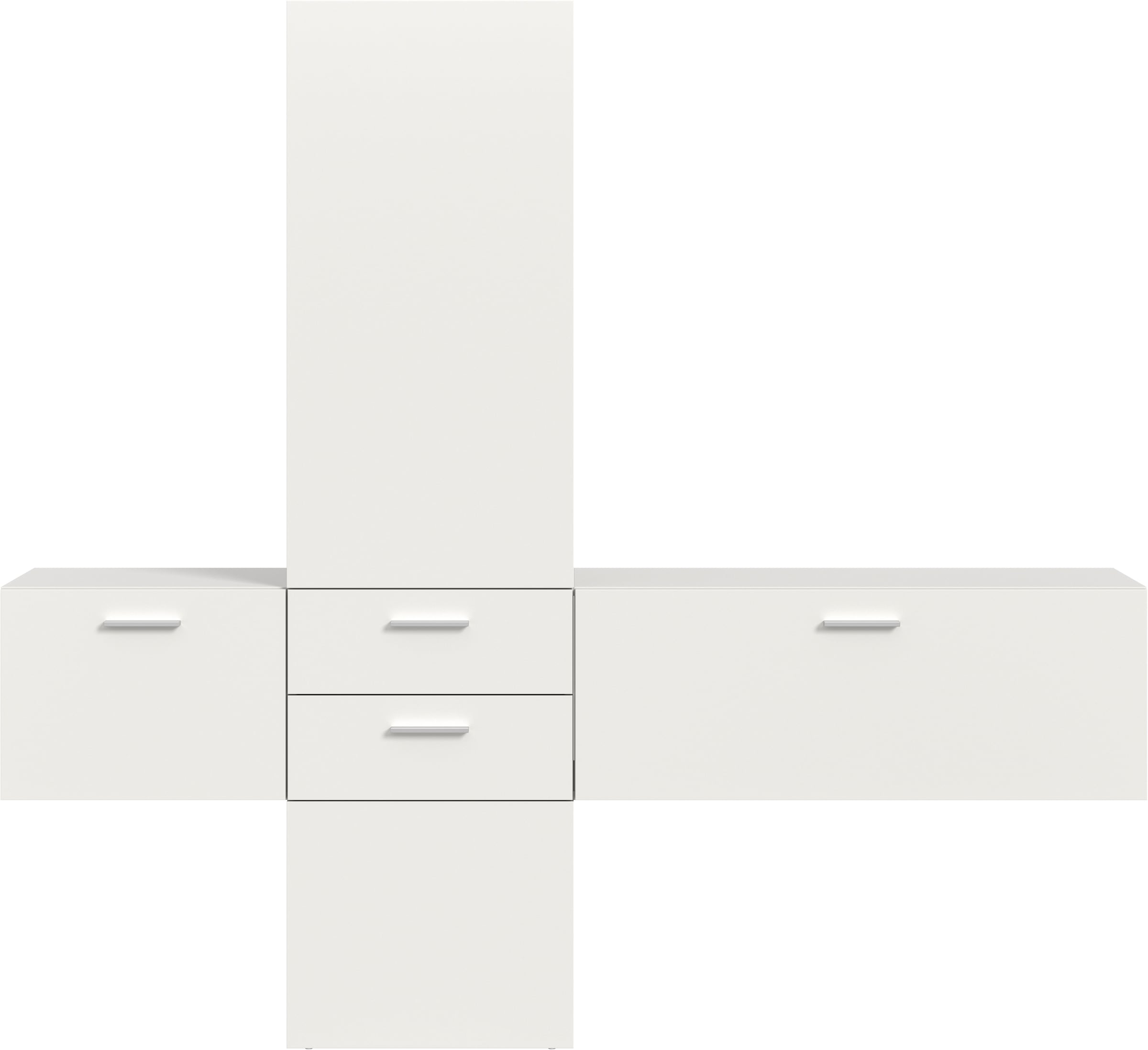 INOSIGN Garderoben-Set Set, 3 Stk. tlg. weiß melamin Maße B/H/T ca.: 208 x 190 x 36 cm