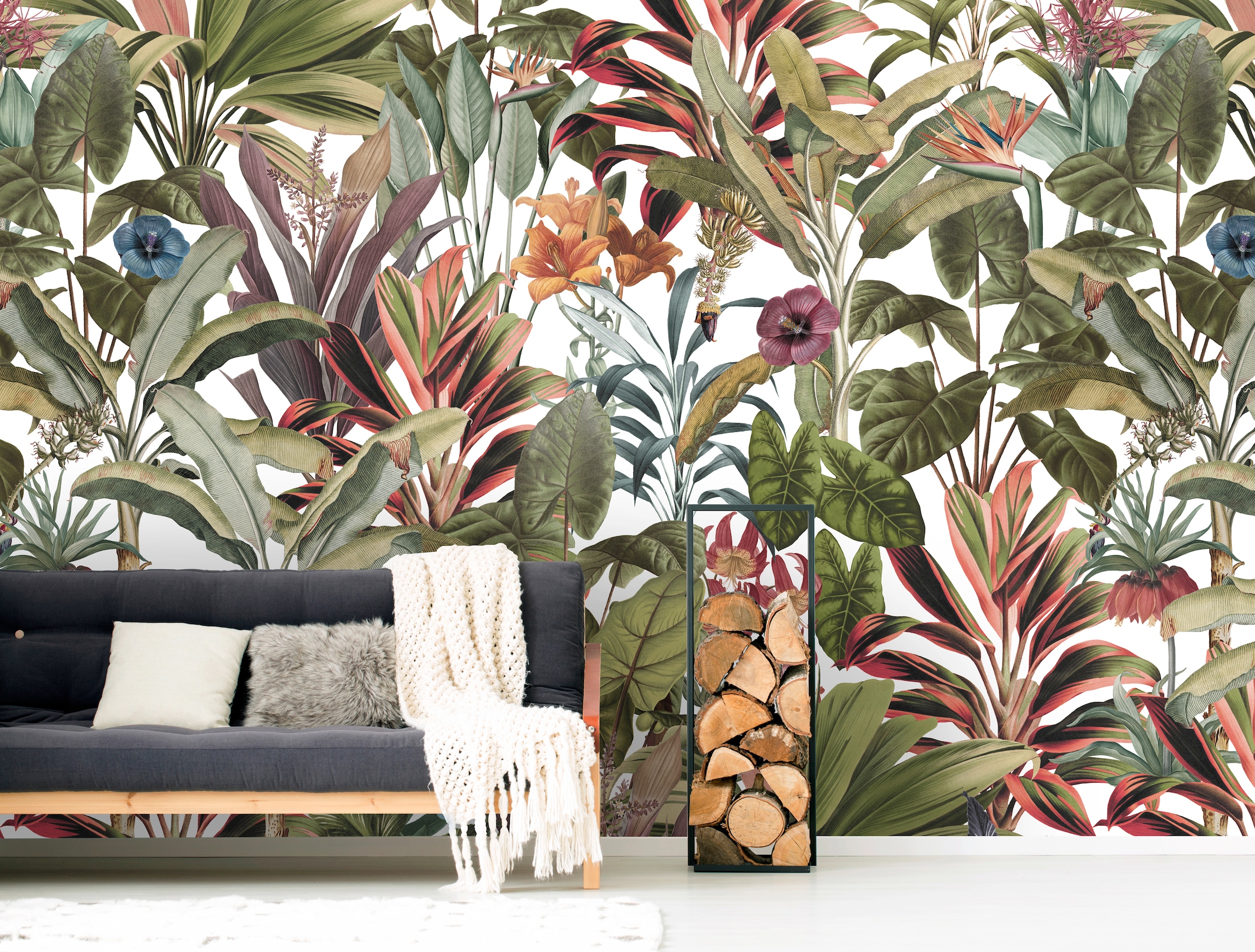 Art for the home Fototapete »Leonie«, botanisch, Bunt - 300x280cm