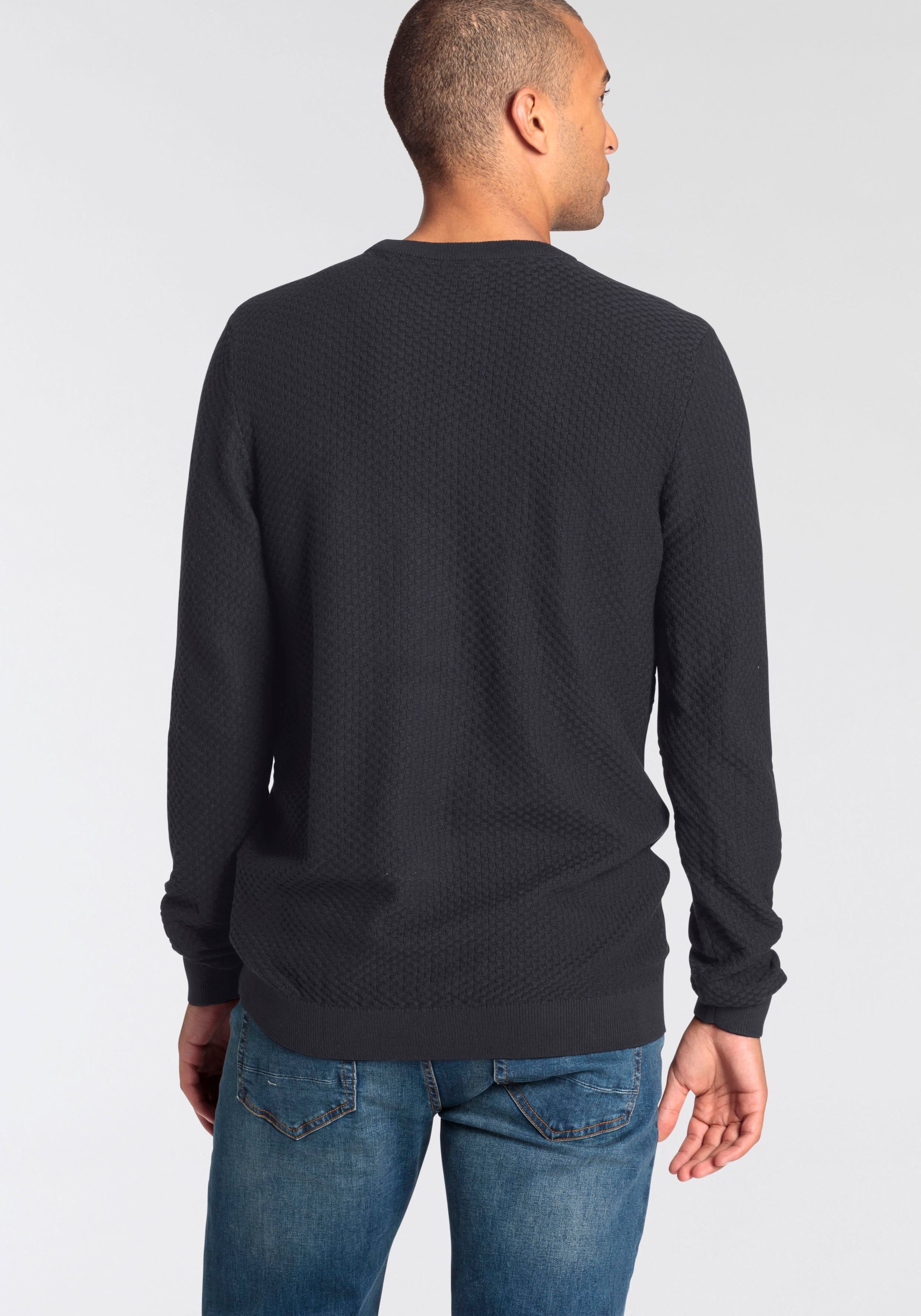 Bruno Banani Strickpullover, mit spezieller Strickoptik