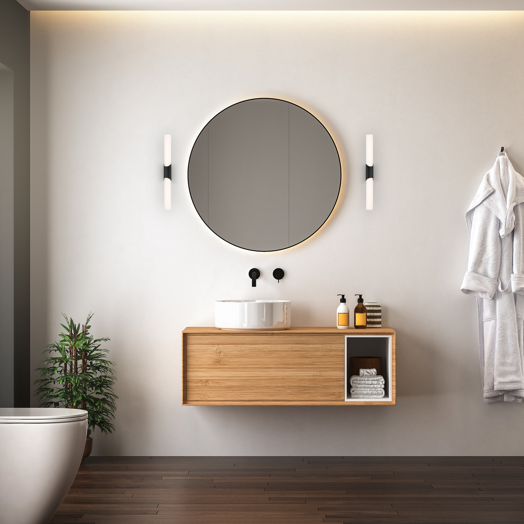 Briloner Leuchten LED Spiegelleuchte »KLAK« LED-Modul 1 Stk. Neutralweiß 47 x 6,5 x 6,8 cm, Badezimmer, Spiegel, Badlampe