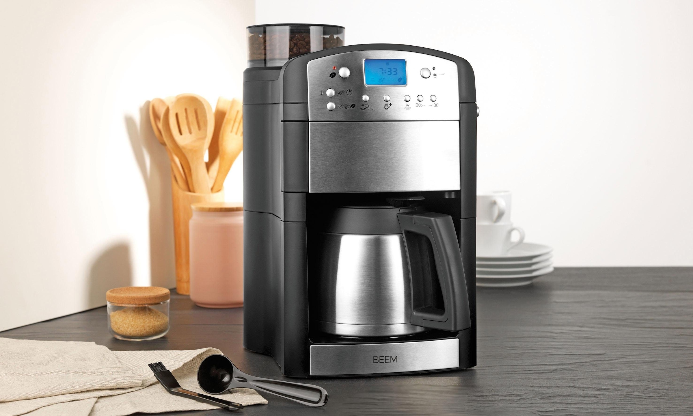 Beem Kaffeemaschine Mit Mahlwerk Fresh Aroma Perfect Thermolux Goldfarbener Permanentfilter Online Bei Quelle De