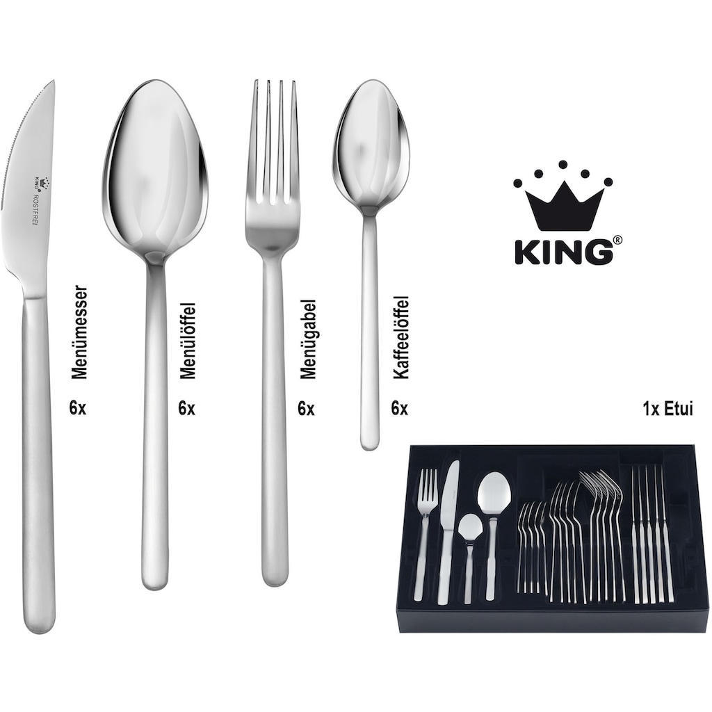 KING Besteck-Set »Moni«, (Set, 25 tlg.)