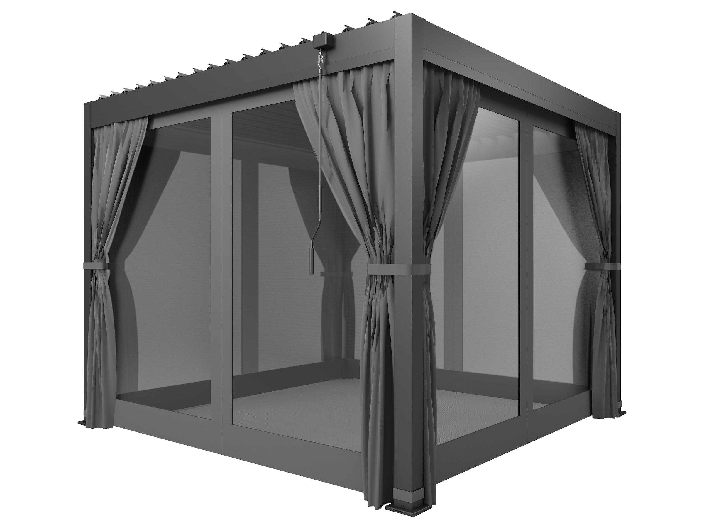 KONIFERA Pavillon »Alhambra Steel« verschiedene Größen, ohne Seitenteile