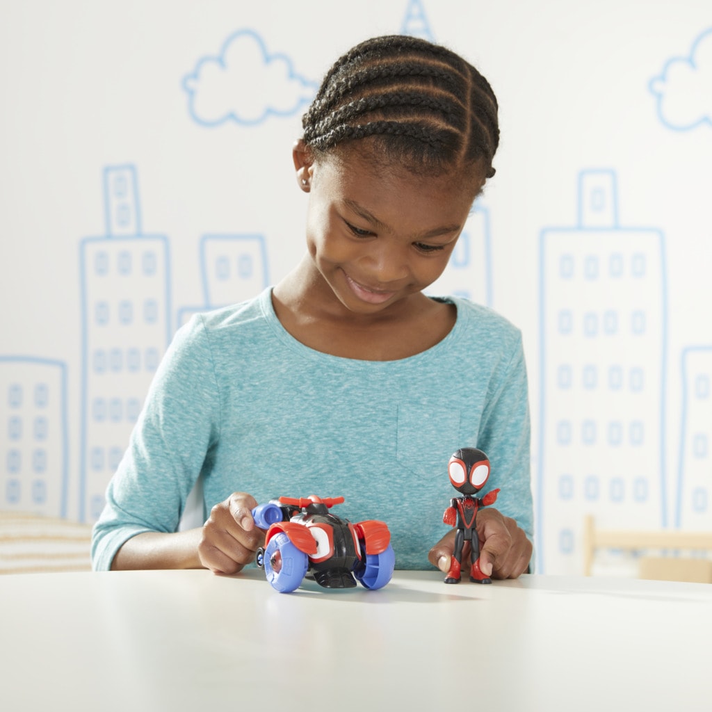 Hasbro Actionfigur »Marvel Spidey and His Amazing Friends, Miles Morales Techno-Racer«