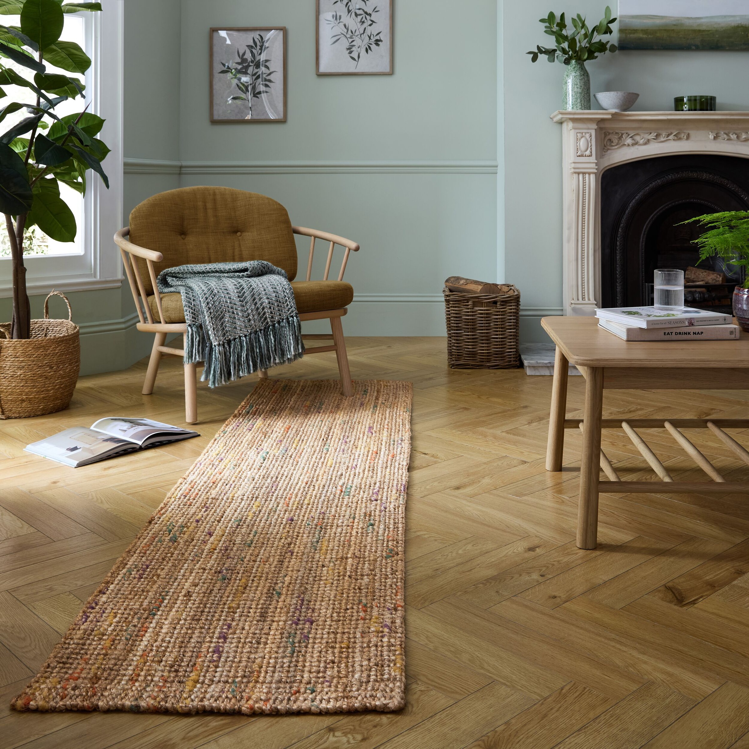 FLAIR RUGS Läufer »Jute Boucle«, rechteckig, 7 mm Höhe, aus 100% Jute, mit günstig online kaufen