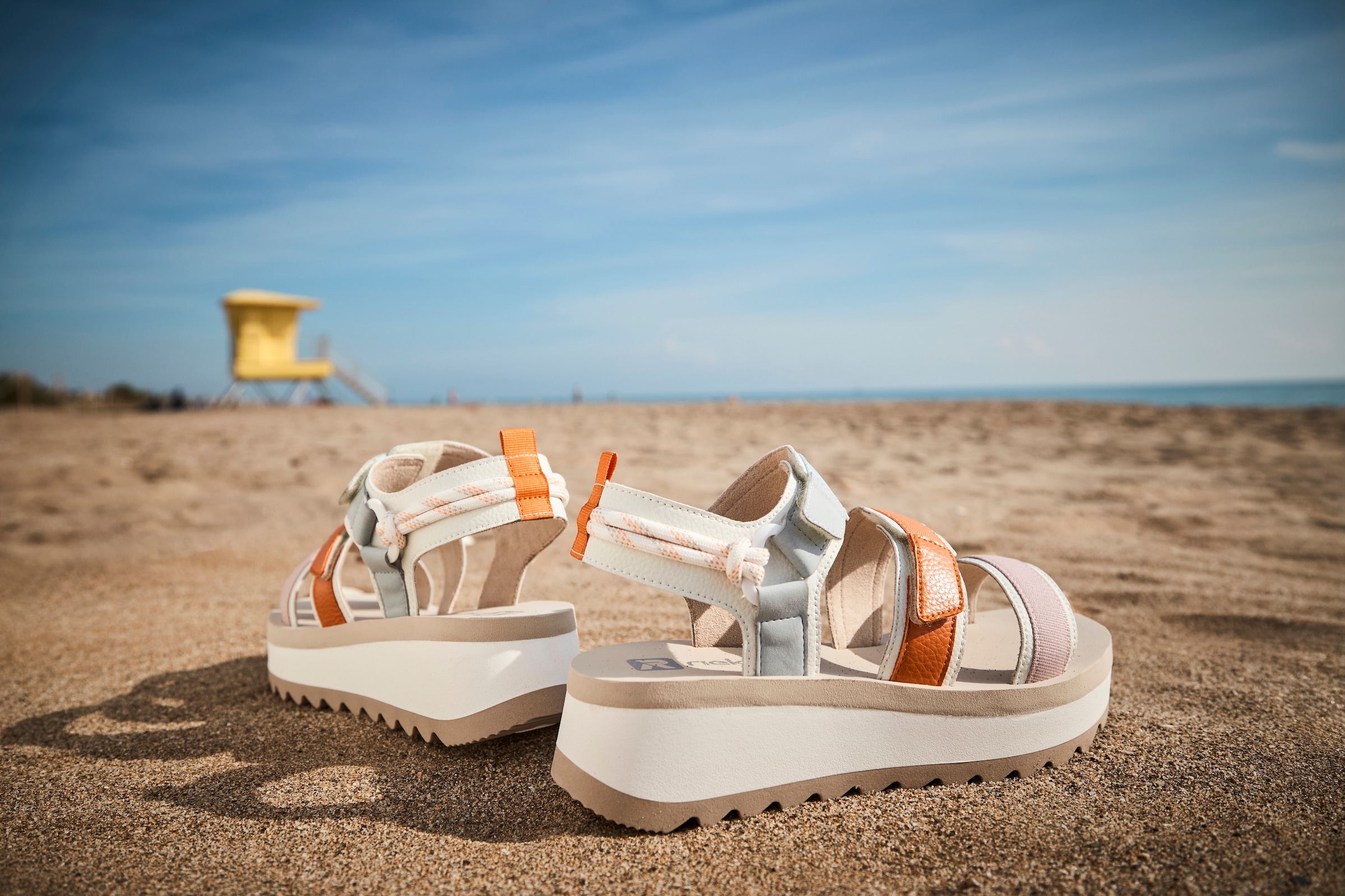 RIEKER Sport Plateausandale »Adelaide«  Sommerschuh, Outdoorsandale, Sandalette mit Klettverschlüsse