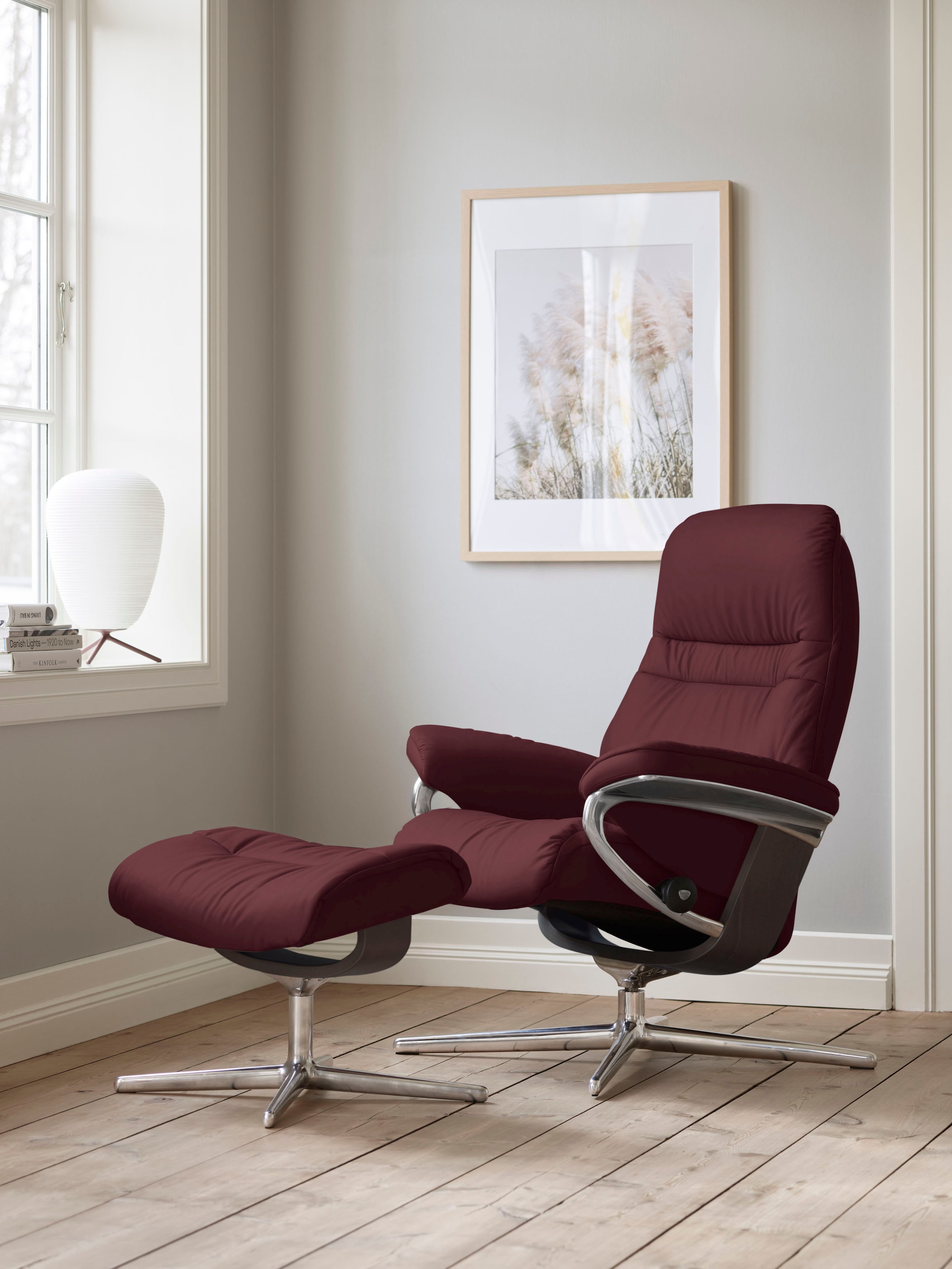 Stressless® Relaxsessel »Sunrise«, (Set, Relaxsessel mit Hocker), mit Hocke günstig online kaufen