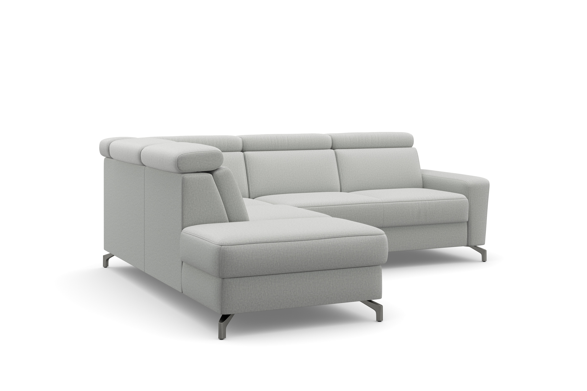 sit&more Ecksofa »Scarlett L-Form«, inklusive Kopfteilverstellung, wahlweise mit Bettfunktion, Bettkasten