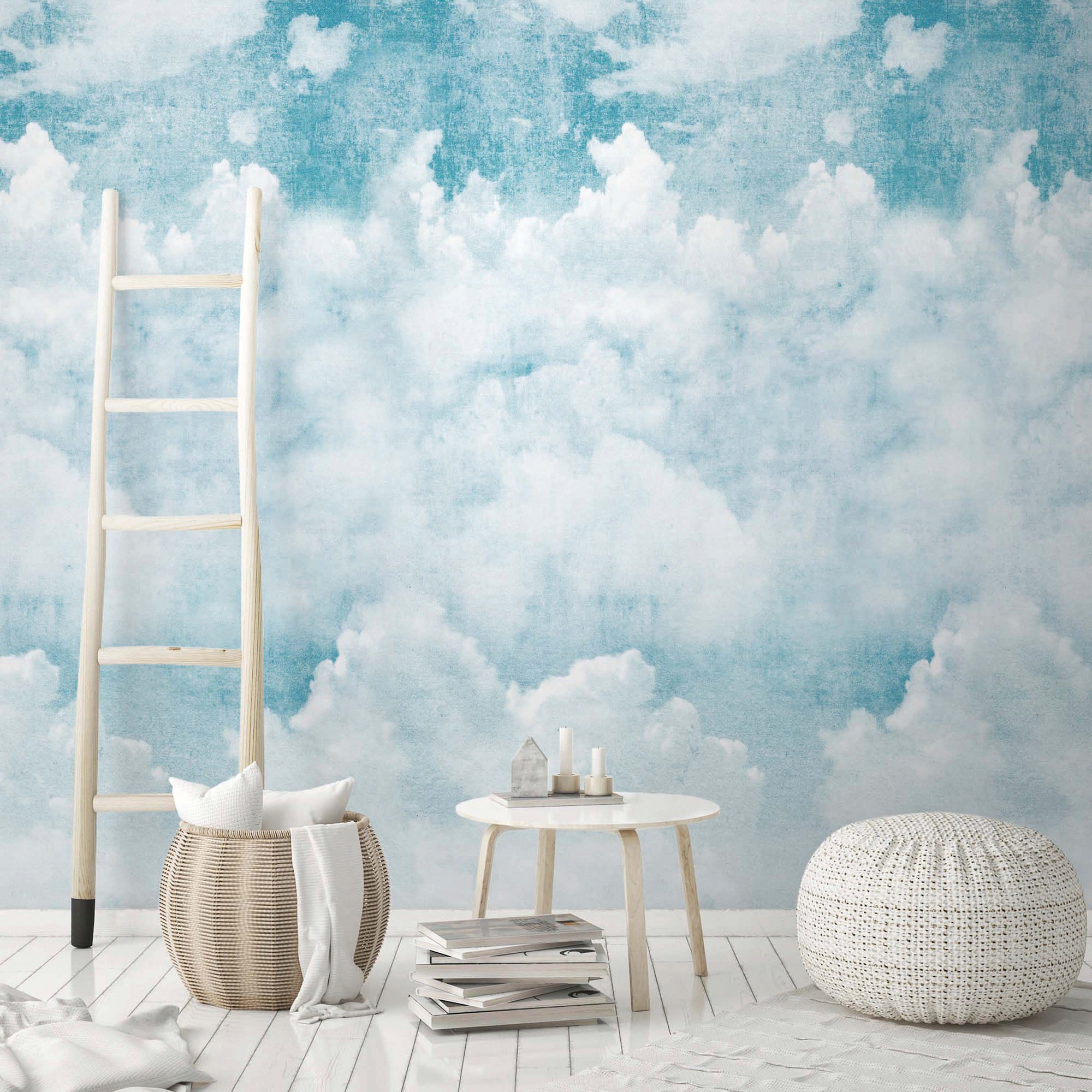 Bodenmeister Fototapete »Wolken-Himmel blau«