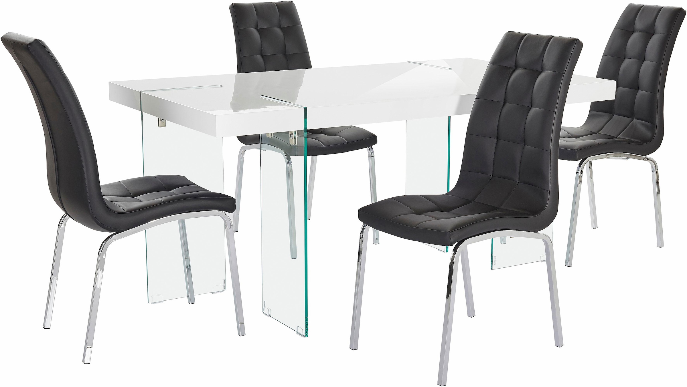 INOSIGN Essgruppe Set, 5 Stk. tlg. Schwarz +