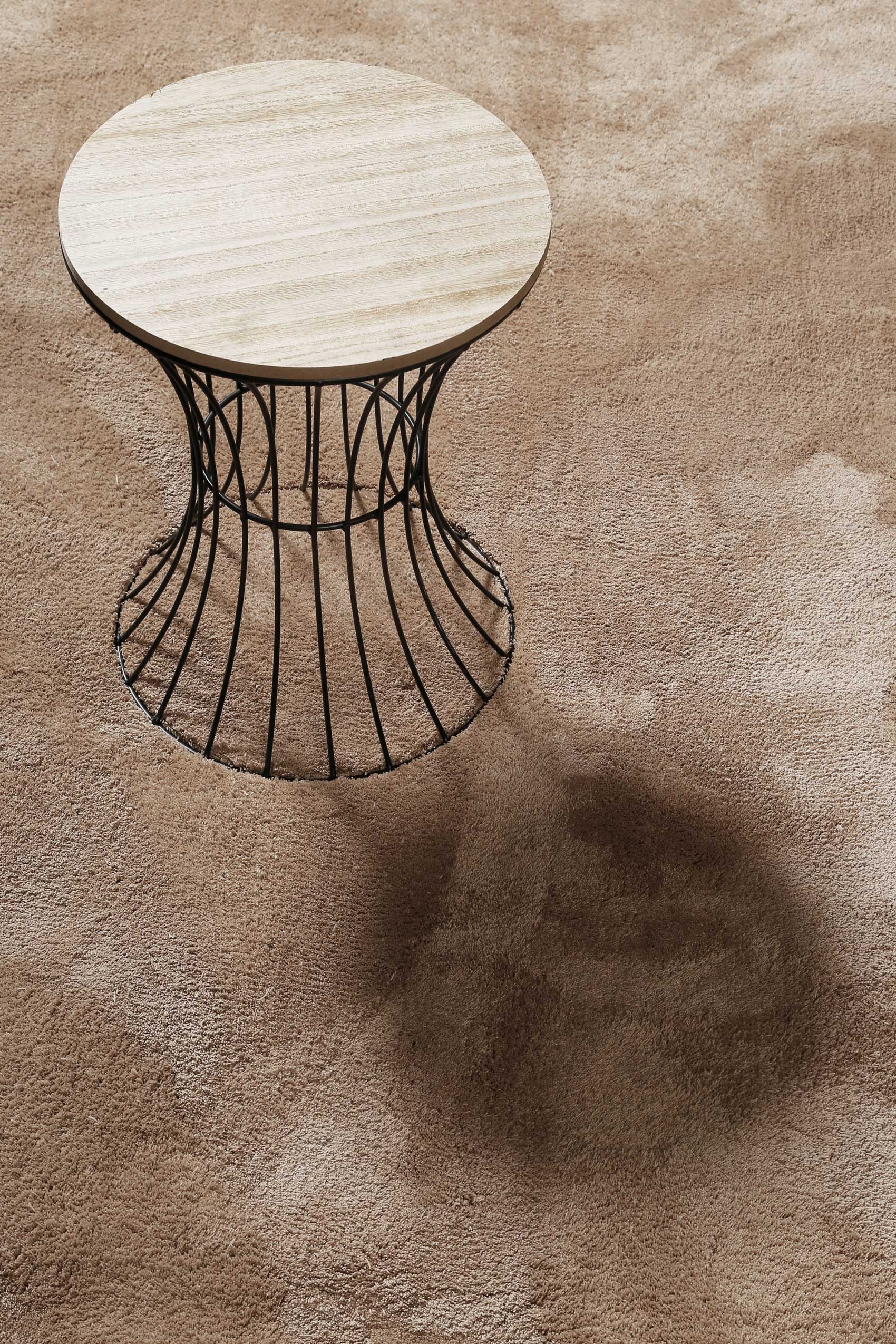 Homie Living Teppich »Sienna«, quadratisch, 20 mm Höhe, Hochflor, Microfaser, uni, weich & kuschelig, Wohnzimmer, Schlafzimmer