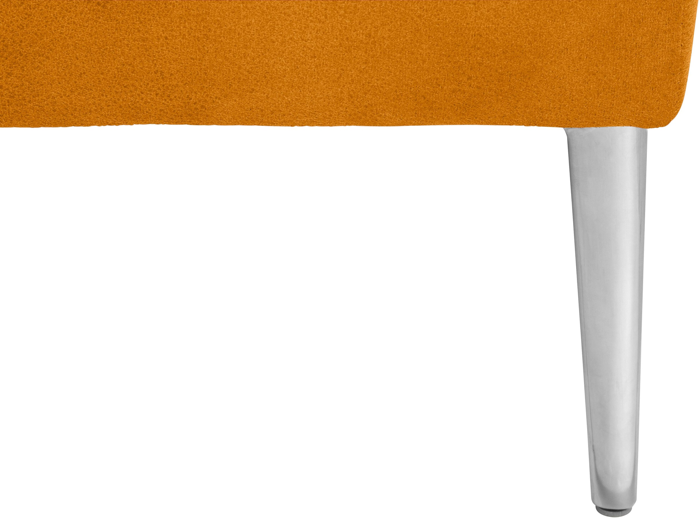 W.SCHILLIG Ecksofa »enjoy&MORE, Designsofa, elegant und bequem, L-Form«, mit Sitztiefenverstellung, Füße Chrom glänzend, Breite 310 cm