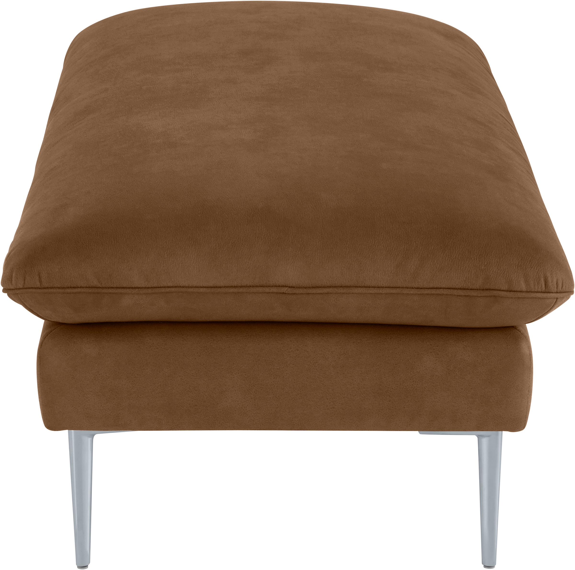 W.SCHILLIG Hocker »enjoy&MORE«, Füße silber matt, Breite 151 cm