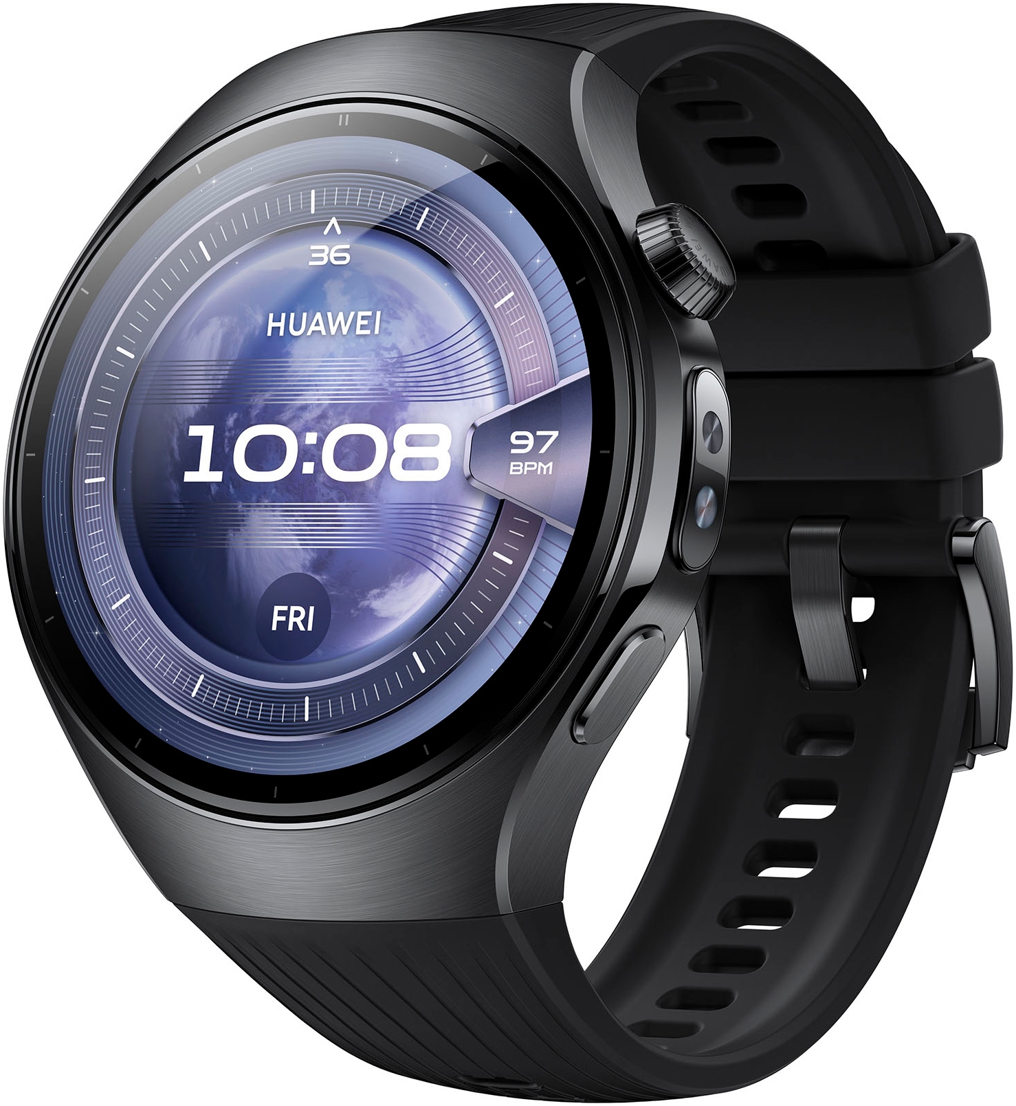 Huawei Smartwatch »WATCH 5 46mm«, (3,8 cm / 1,5 Zoll), 32,00 GB, X-TAP, Health Glance, 316L Edelstahl, Kompatibel mit iOS & Android)