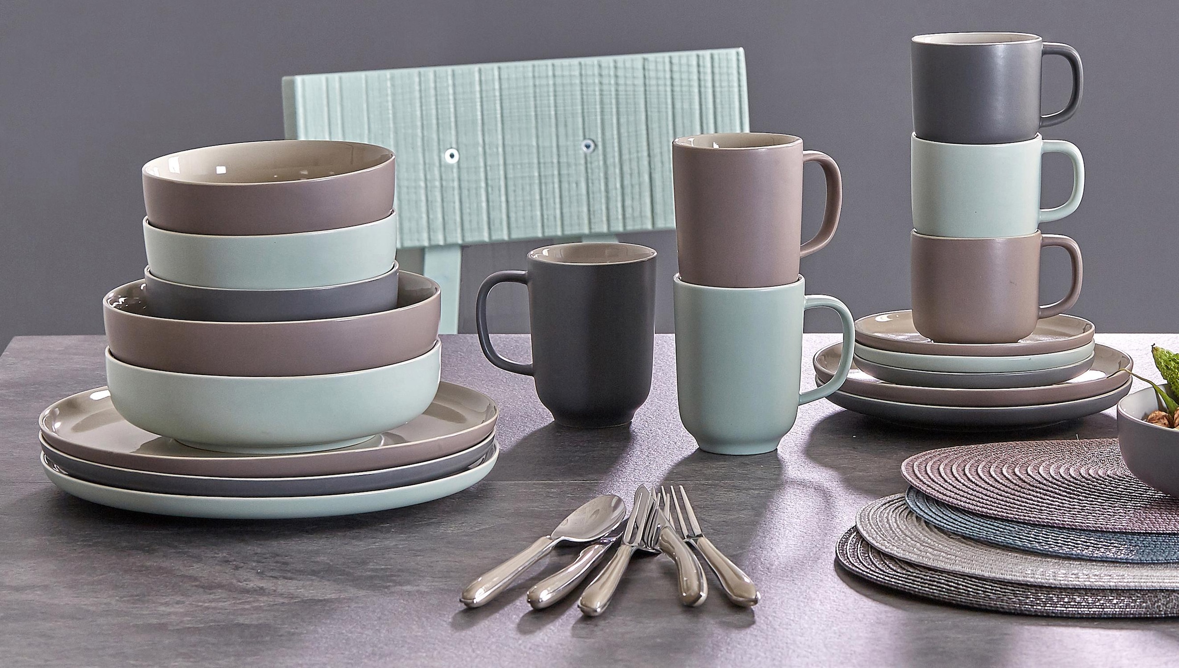 Ritzenhoff & Breker Kaffeeservice »Geschirr-Set, Service Jasper«, (Set, 12 tlg.), Scandic Style, 12 Teile, für 4 Personen
