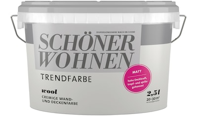 SCHÖNER WOHNEN-Kollektion Wand- und Deckenfarbe »Trendfarbe«, 2,5 Liter, Wool,... kaufen