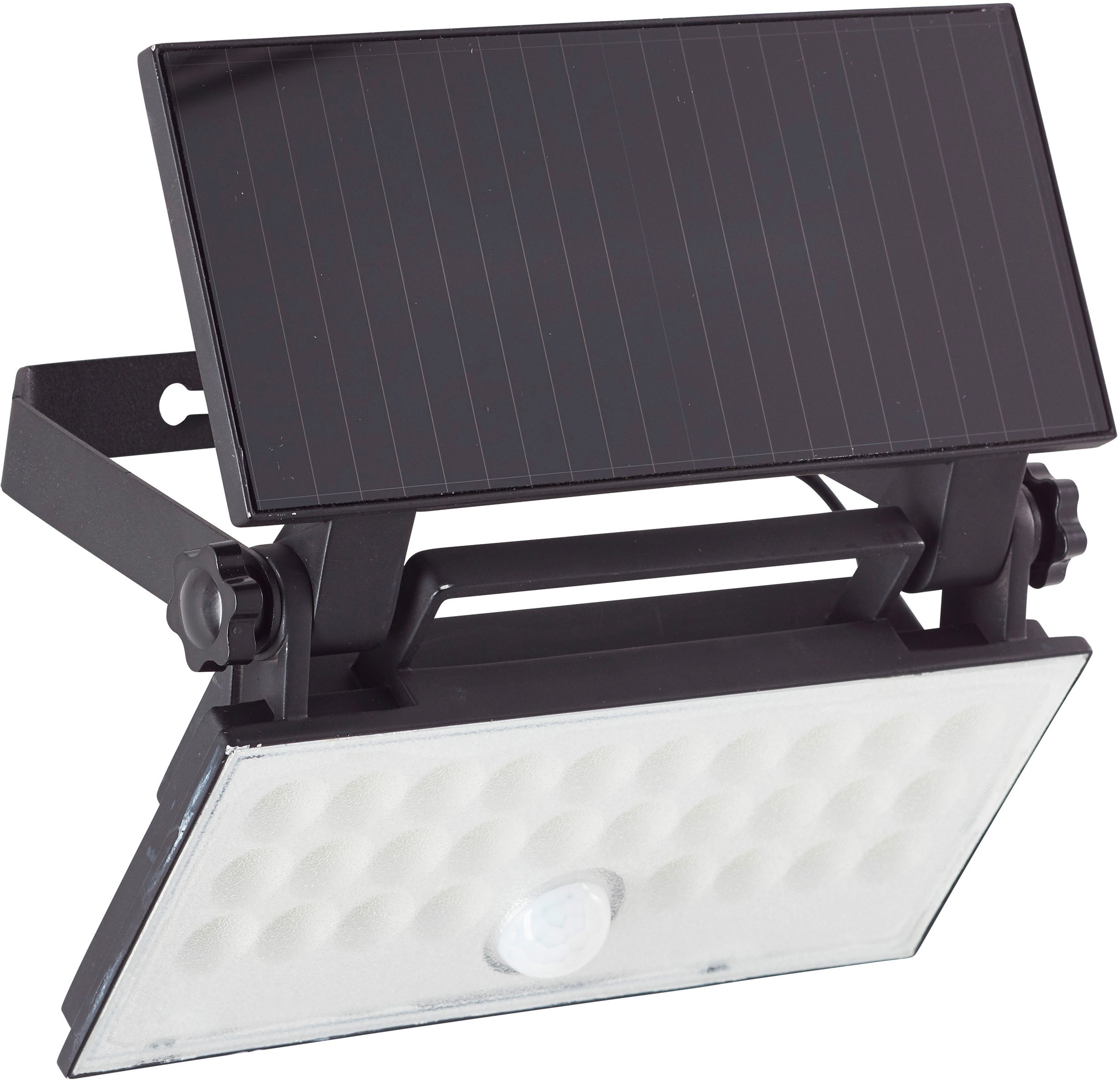 Brilliant LED Außen-Wandleuchte »Luton«, Solar, 19 cm, 1000 lm, 4100 K, schwenkbar, schwarz