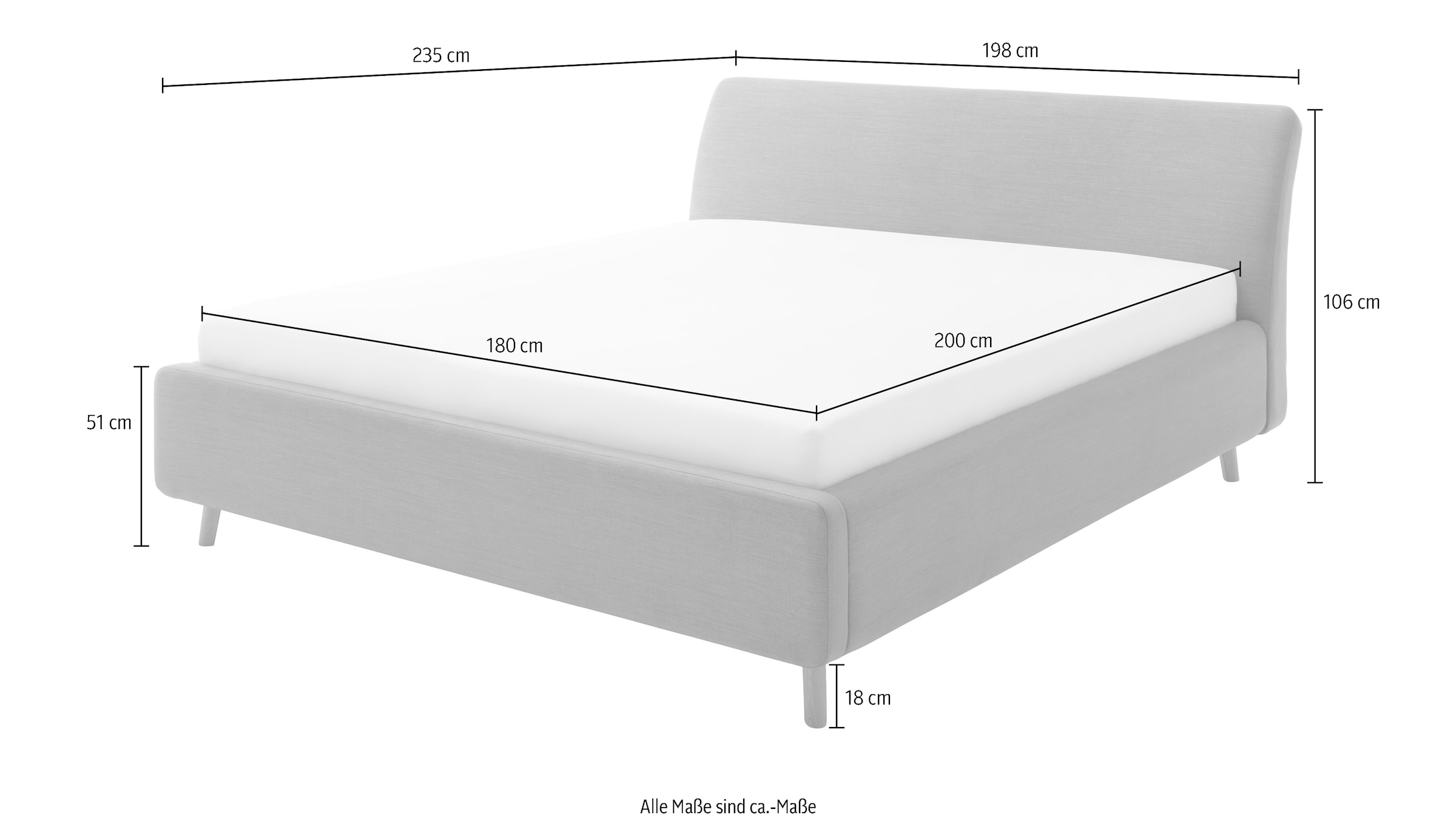 meise.möbel Polsterbett »Mila« mit Bettkasten