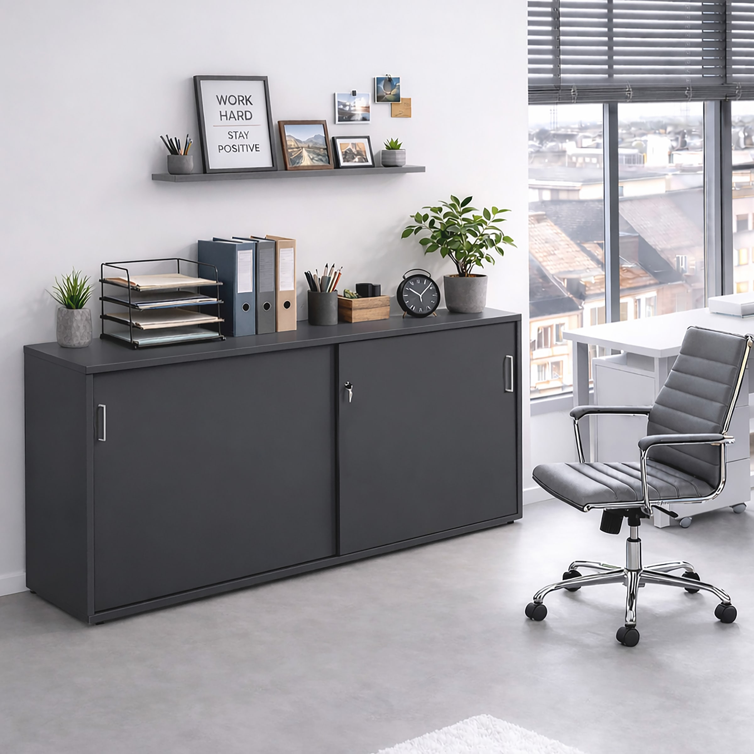 Schildmeyer Aktenschrank »Serie 1500 made in Germany« abschließbare Kommode, Maße B160,2 x T41 x H84,2 cm, Made in Germany