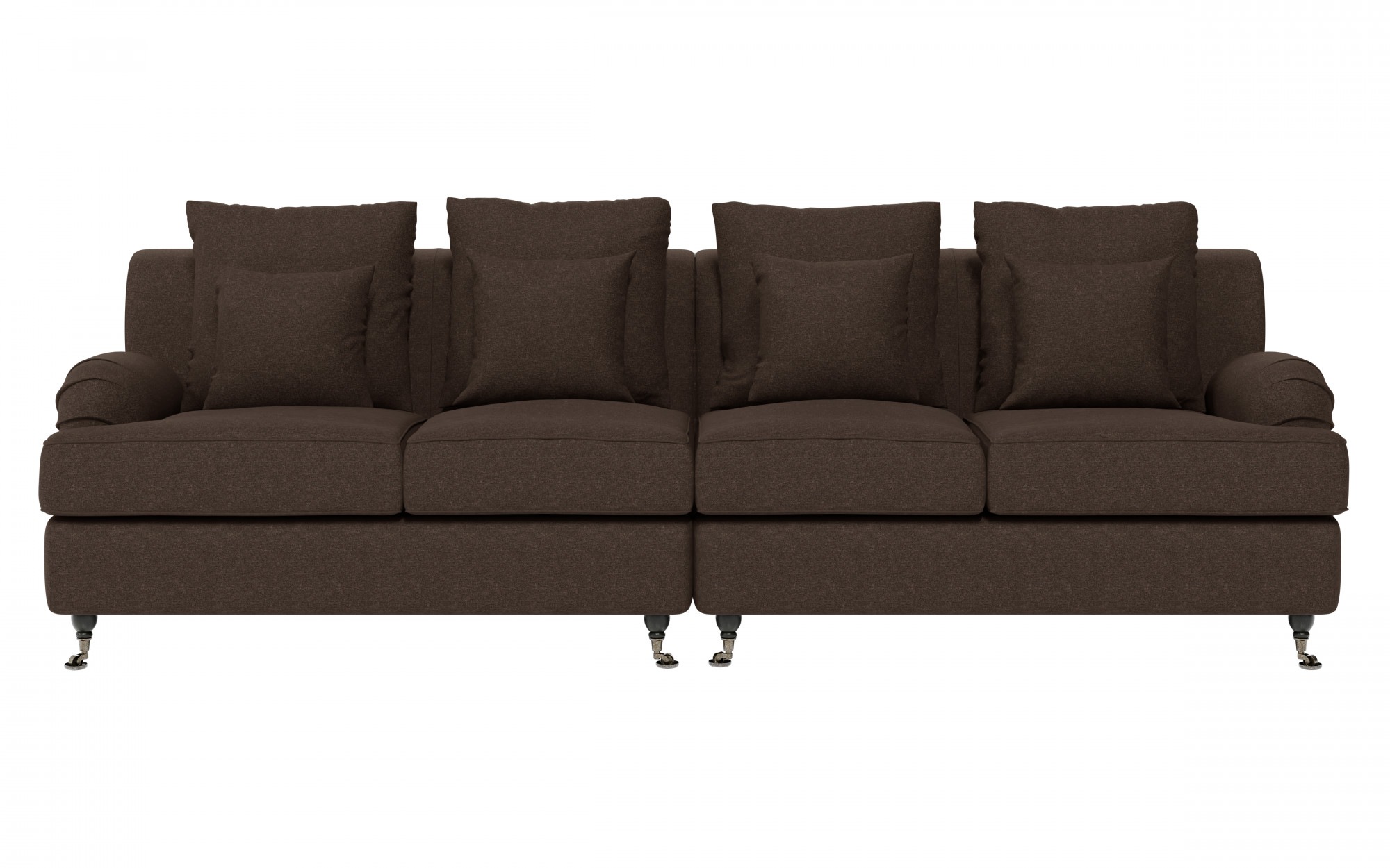 Guido Maria Kretschmer Home&Living Big-Sofa »NORIN«, zwei Fußarten: vorne - Rollen, hinten - Holzfüße