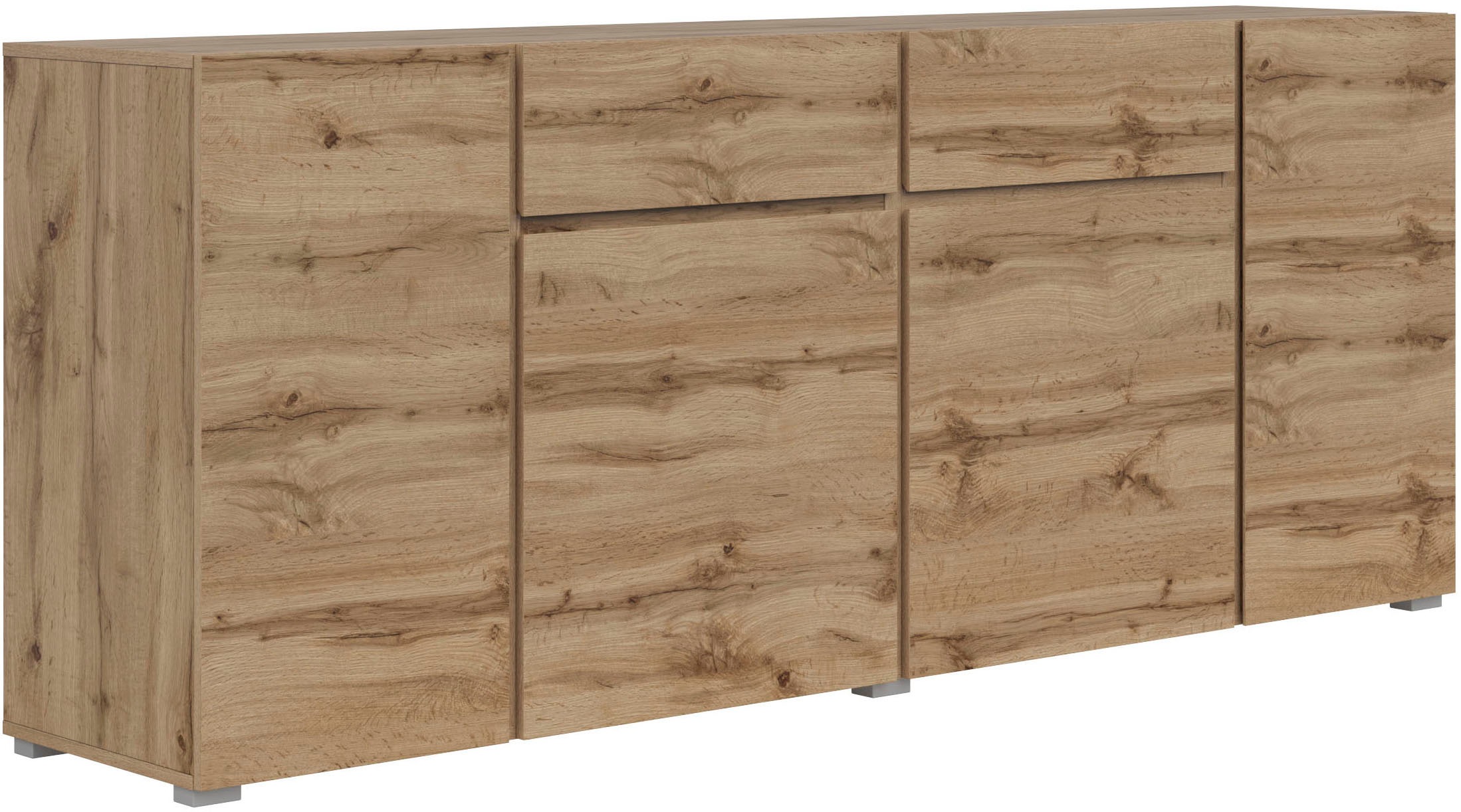 INOSIGN Sideboard »Metric,Breite 195 cm, grifflose Kommode 4 Türen/2 Schubk günstig online kaufen
