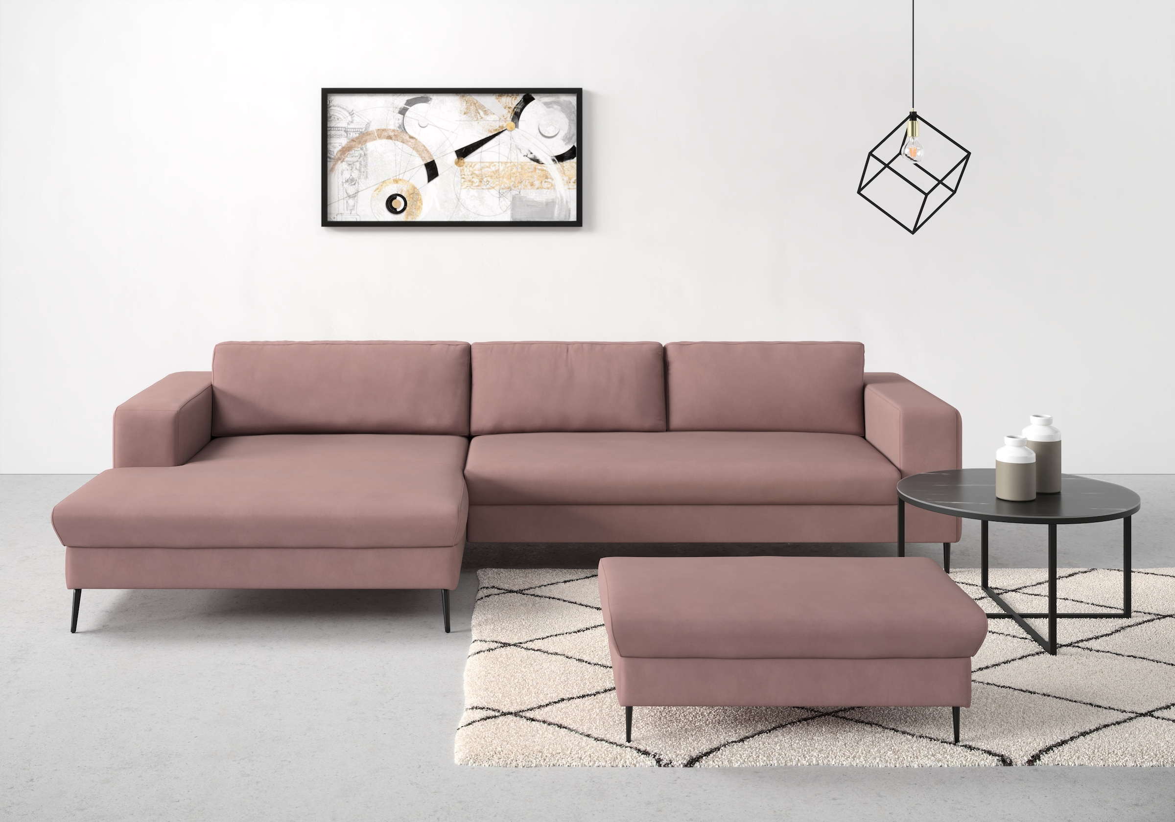 DOMO collection Ecksofa »Modica, zeitlos und elegant, L-Form« moderne Optik günstig online kaufen