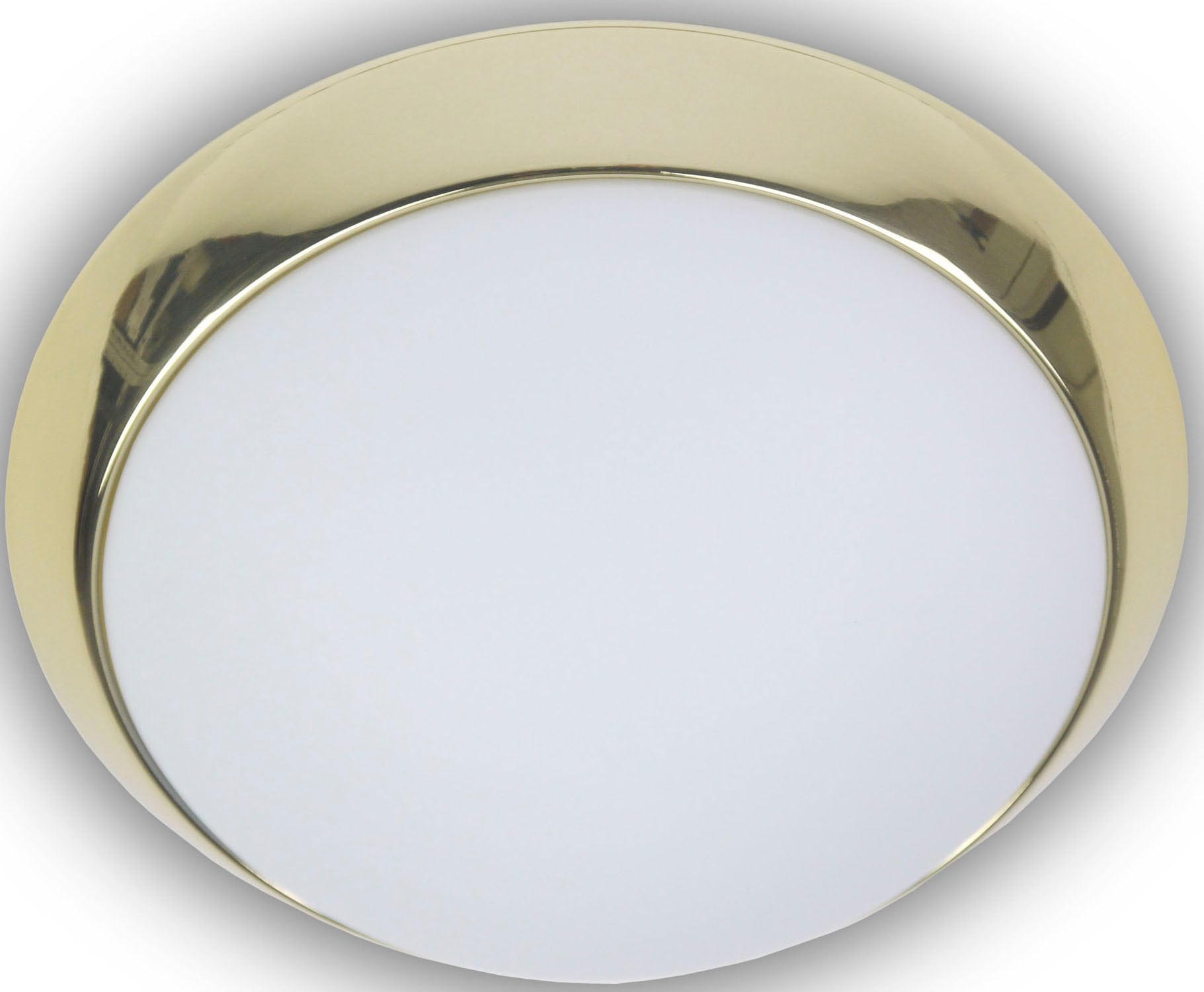 niermann Deckenleuchte »Opal matt, Dekorring Messing poliert, LED« LED-Boar günstig online kaufen