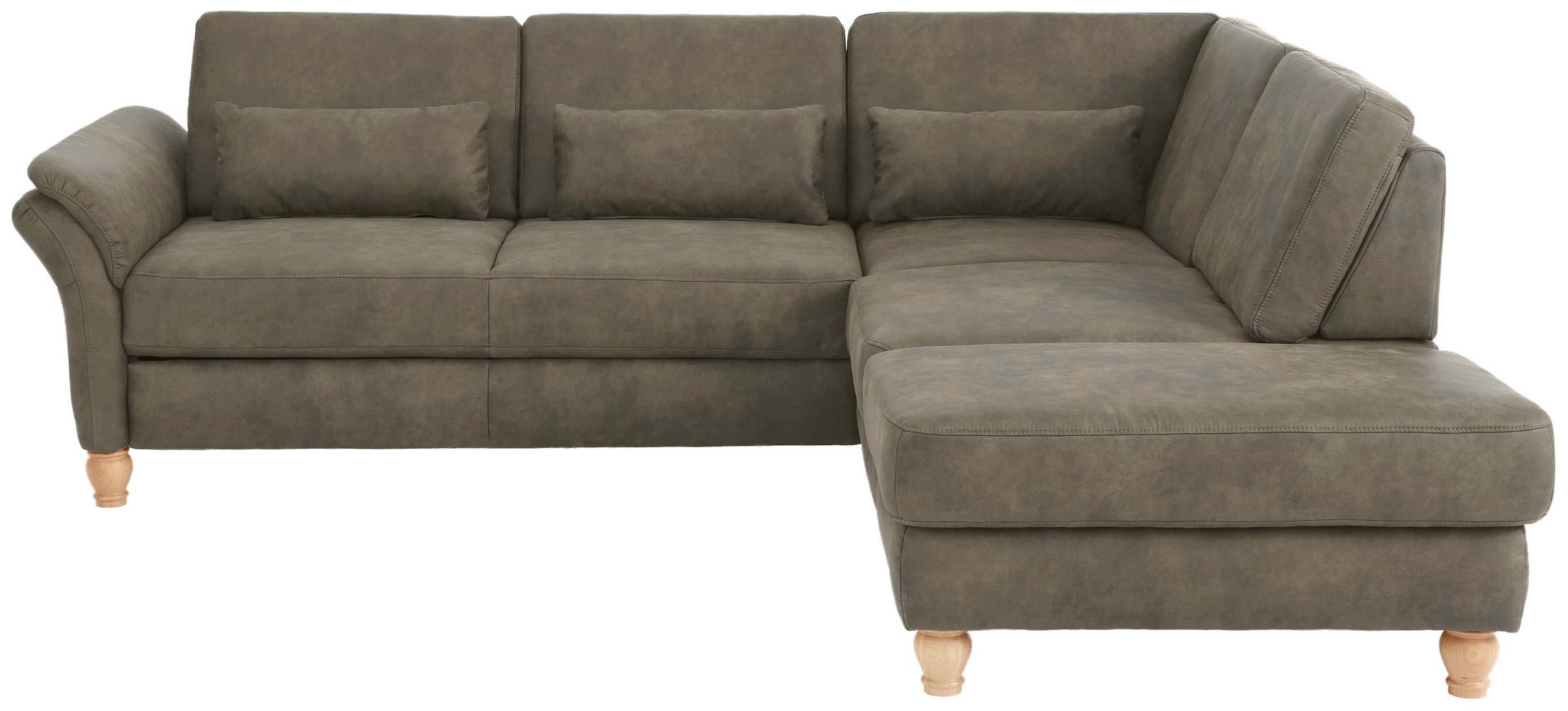 Home affaire Ecksofa »Palace L-Form«, incl. Sitztiefenverstellung, wahlweise mit Bettfunktion und Stauraum