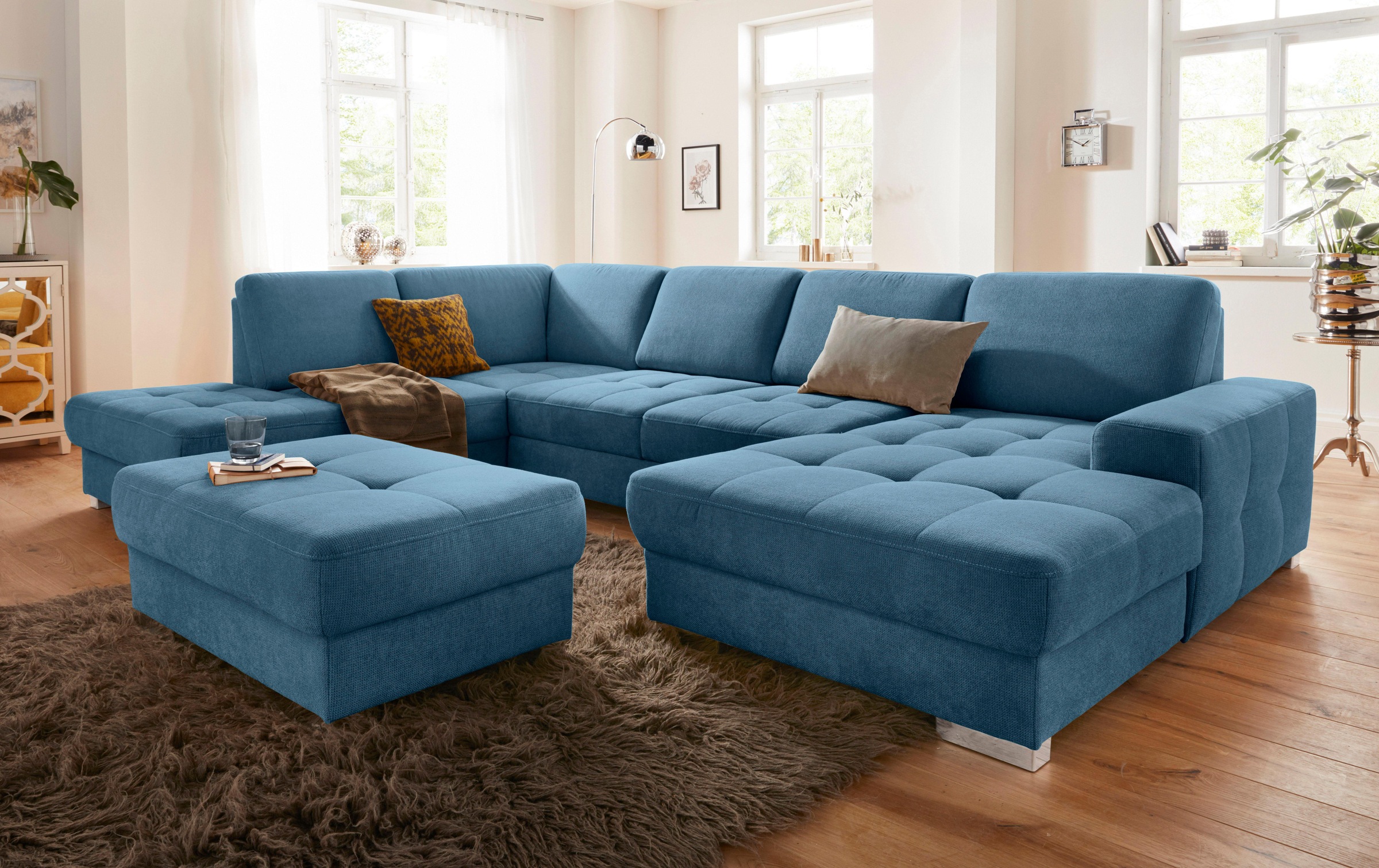 sit&more Wohnlandschaft »Santorini U-Form« mit Federkern und Sitztiefenvers günstig online kaufen