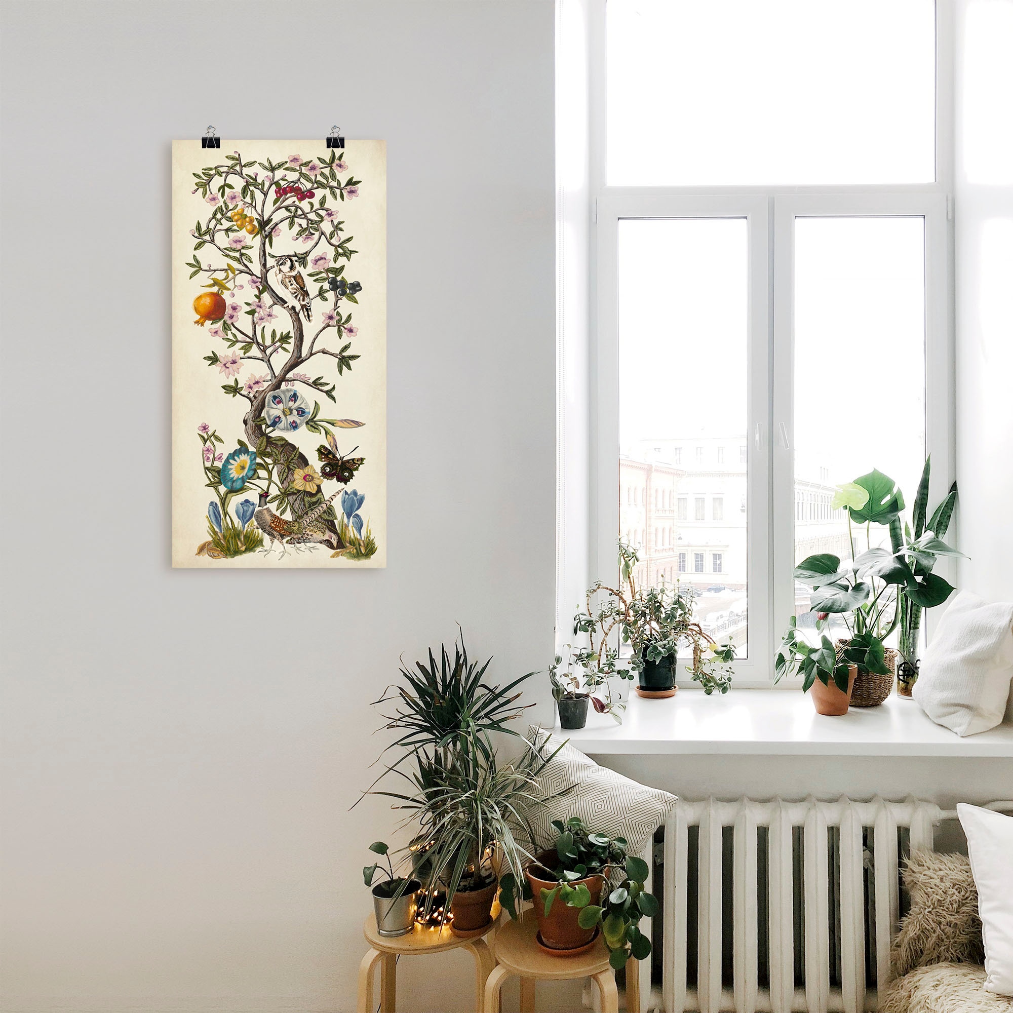 Artland Wandbild »Chinoiserie Natur I«, Pflanzen, (1 St.), als Alubild, Out günstig online kaufen