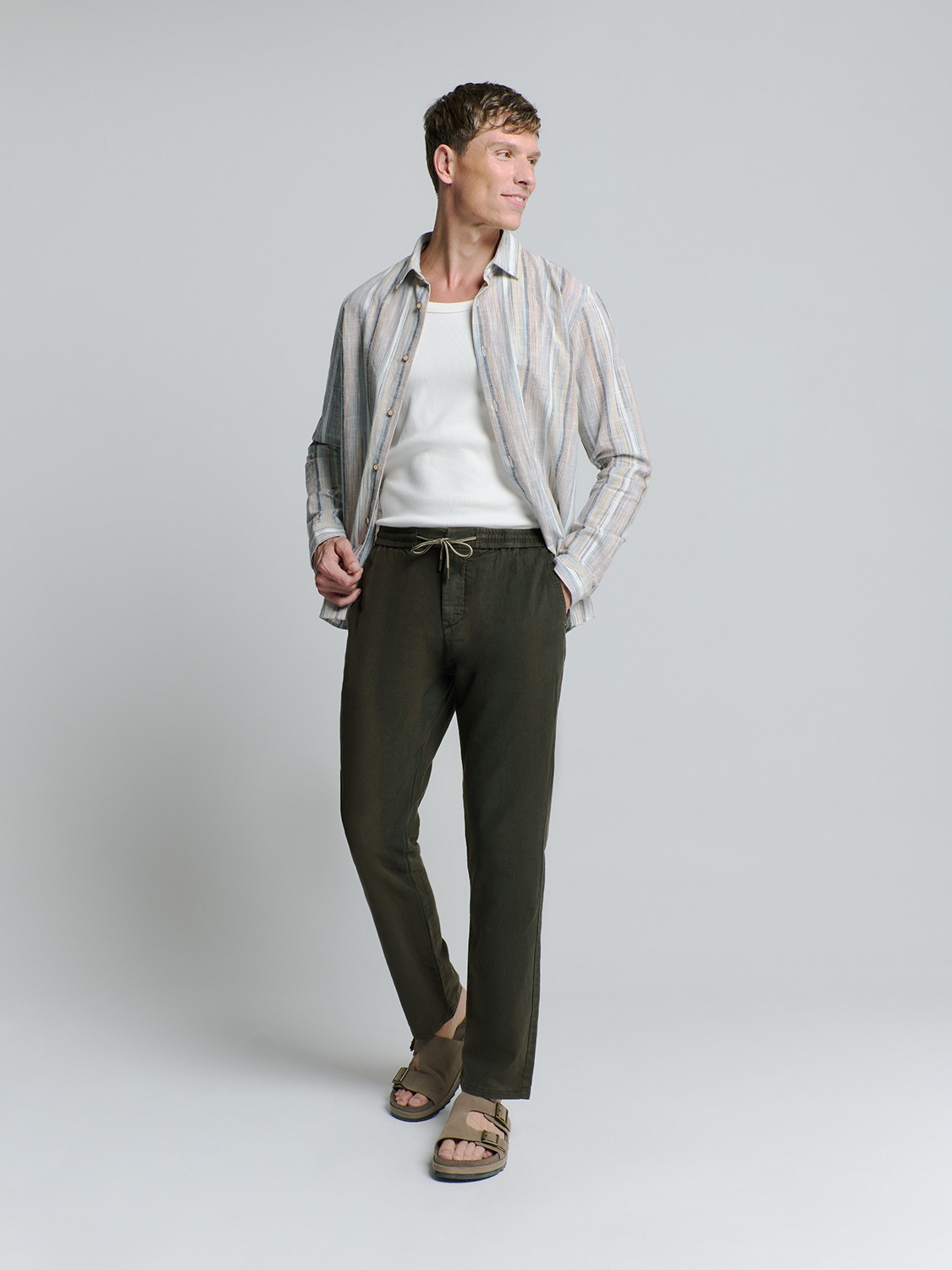 NO EXCESS Chinohose »No Excess Leinenhose«