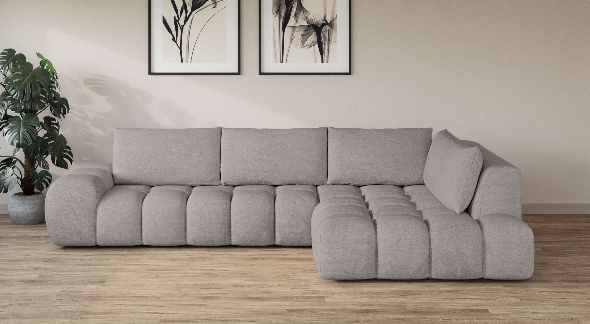 INOSIGN Ecksofa »AZITA klein, L-Form, elegant und bequem Designsofa«, lose günstig online kaufen