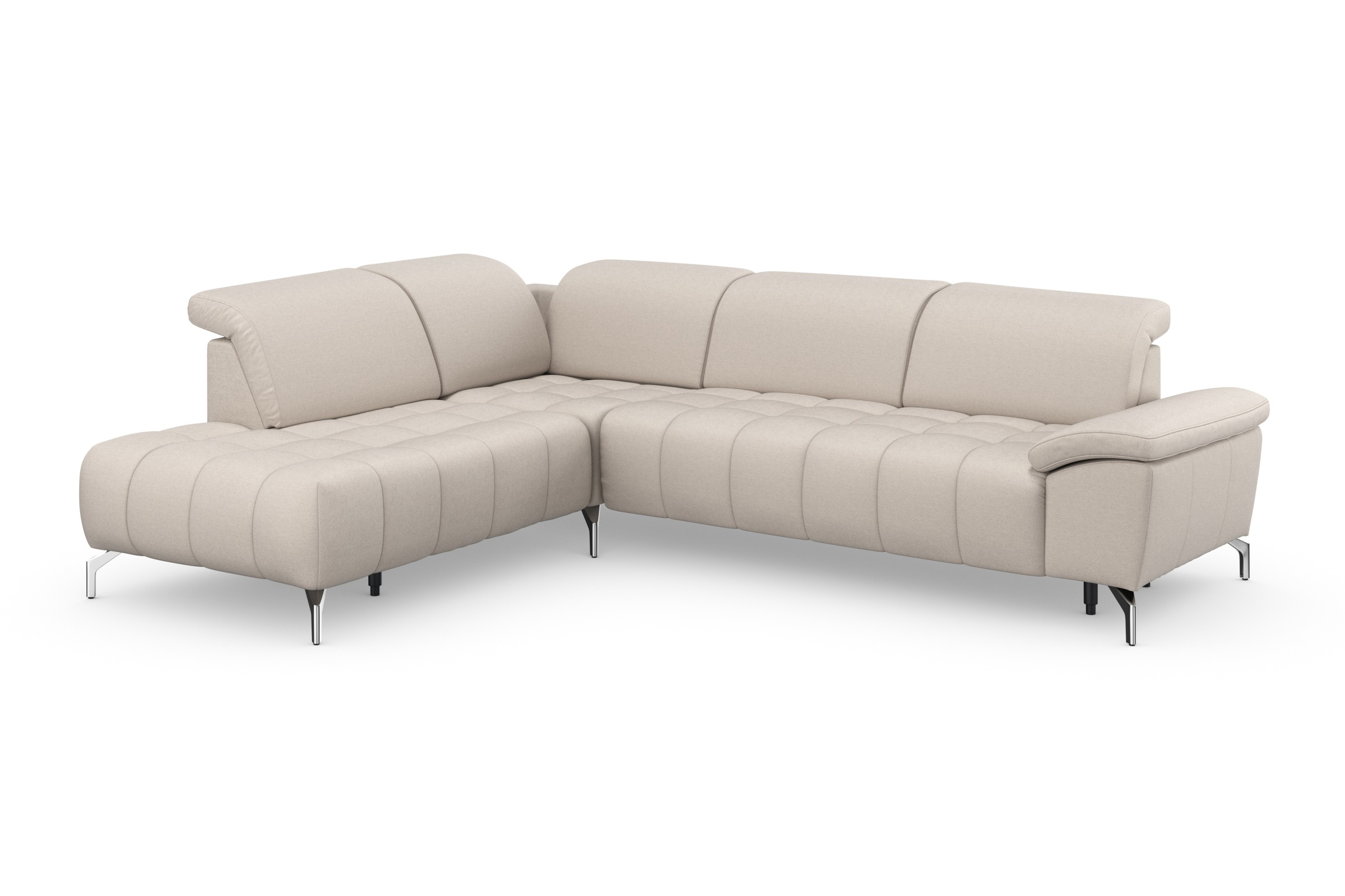 sit&more Ecksofa »Cool L-Form«, wahlweise mit Kopfteilverstellung und Vorziehsitz, motorisch