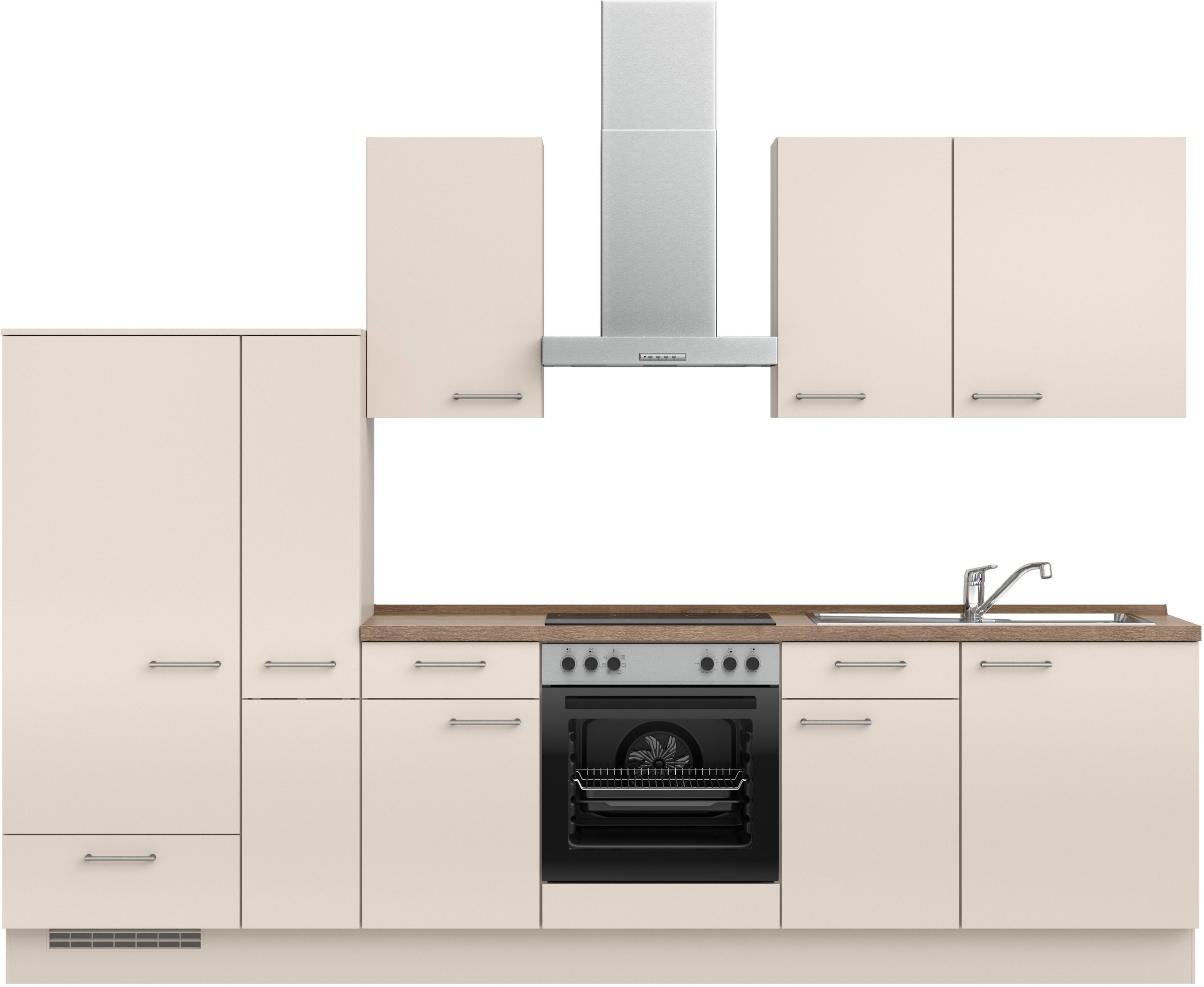 nobilia® Küchenzeile »"Laser I", Ausrichtung wählbar, Breite 300 cm« vormon günstig online kaufen