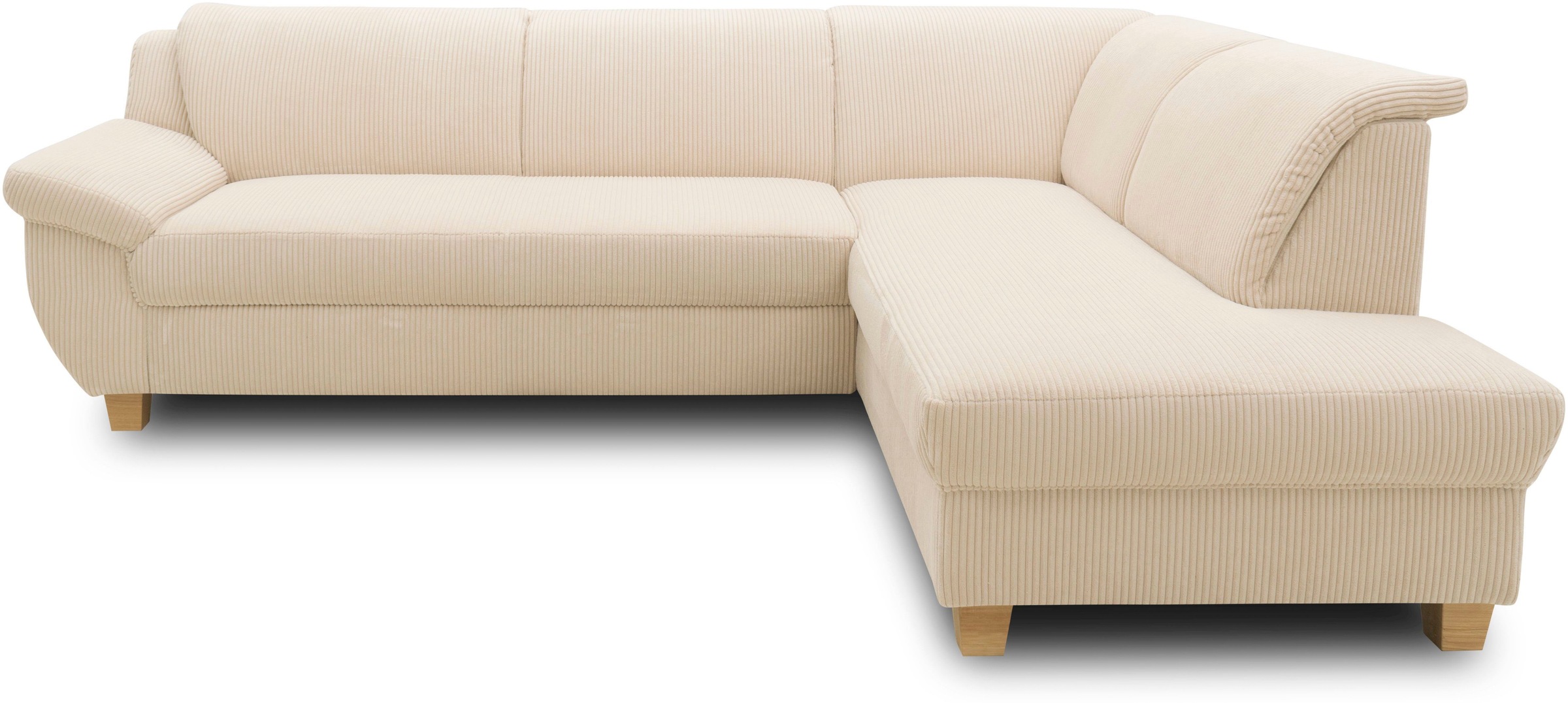 Home affaire Ecksofa »Yesterday L-Form«, wahlweise mit Bettfunktion, auch in Cord