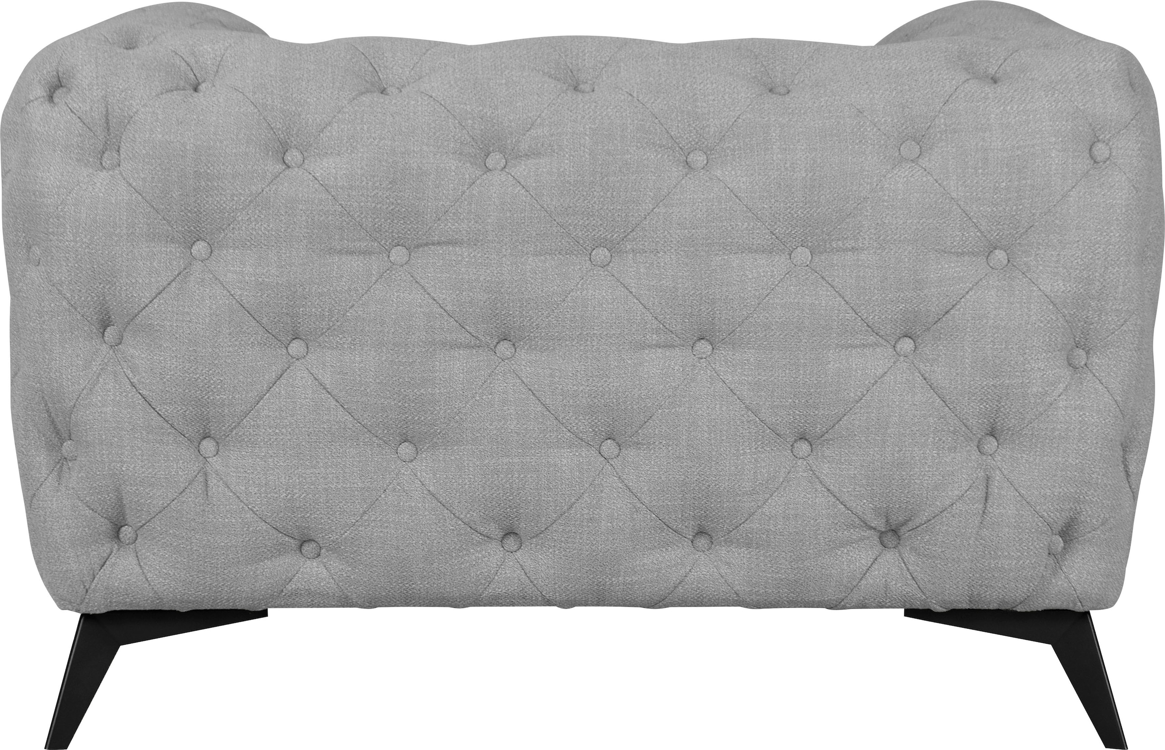 Leonique Chesterfield-Sessel »Glynis Sessel«, aufwändige Knopfheftung, moderne Chesterfield Optik, Fußfarbe wählbar
