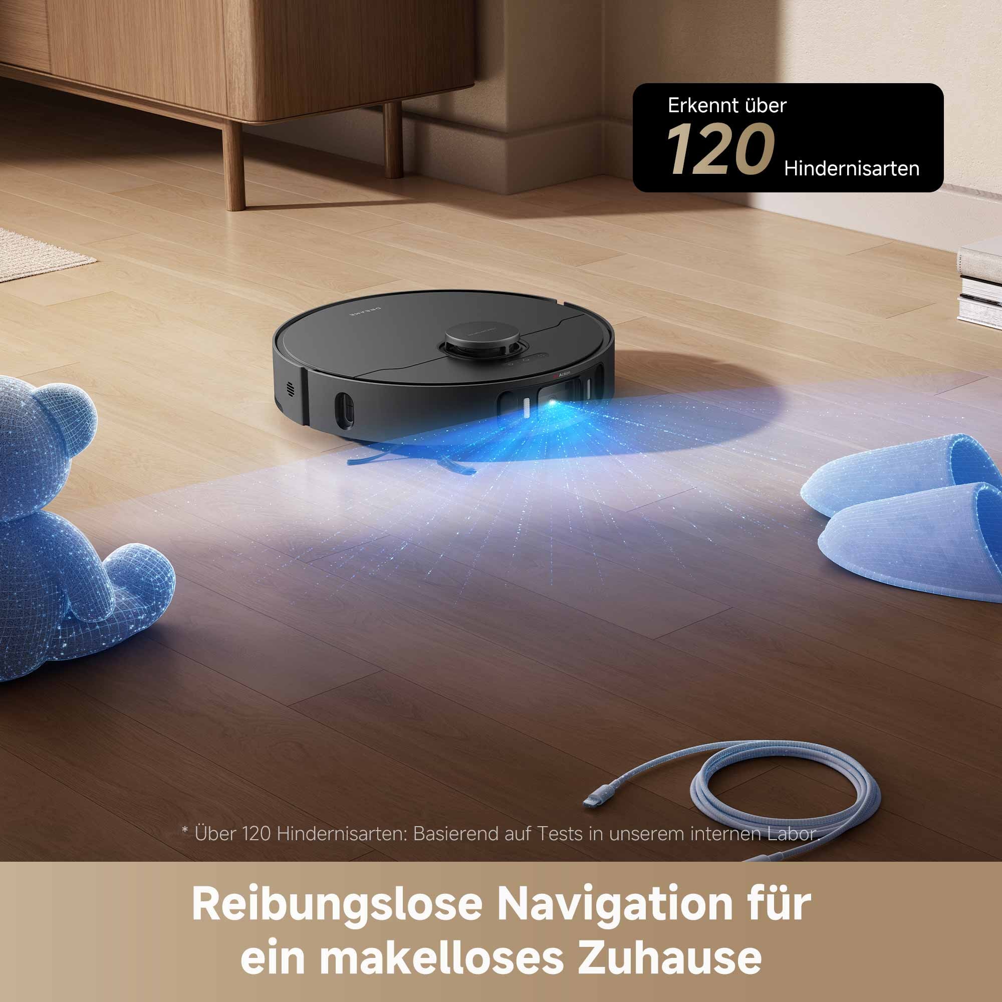 Dreame Saugroboter »L40 Ultra AE mit Wischfunktion«, 19.000Pa Saugkraft, Moppreinigung, KI-gestützte Hinderniserkennung