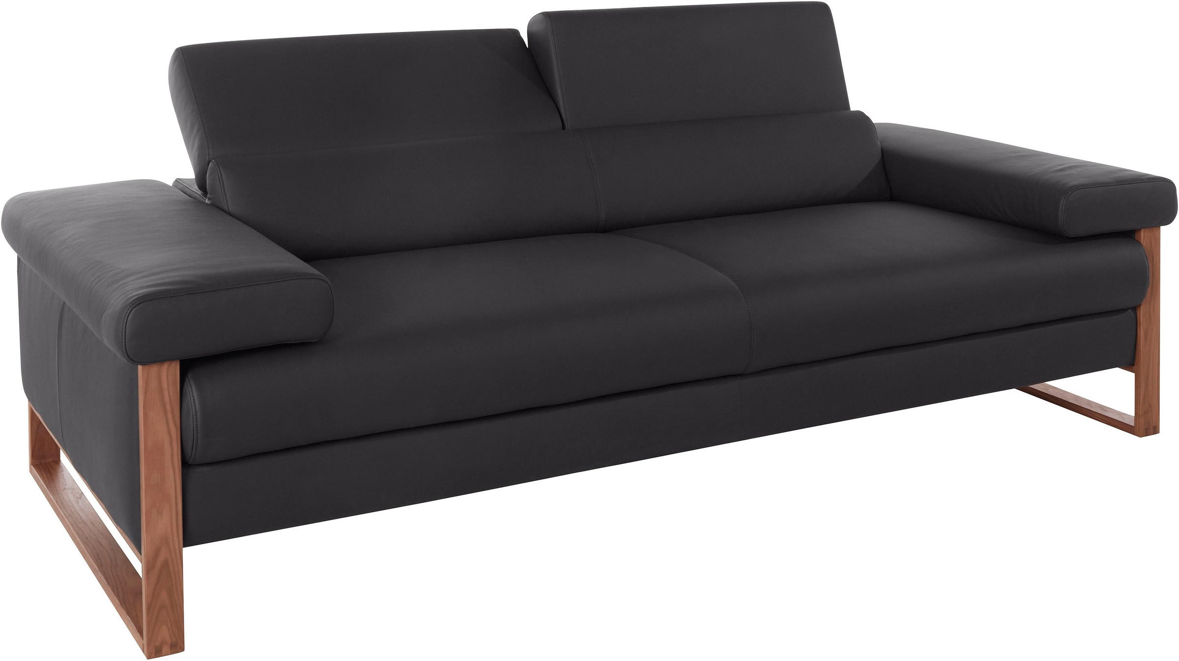 W.SCHILLIG 2,5-Sitzer »finn«, German Design Award 2016, Fußgestell Nussbaum natur, Breite 230 cm