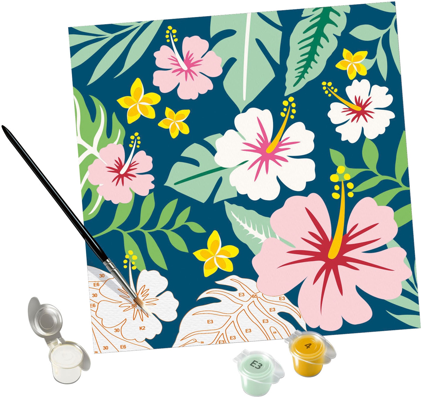 Ravensburger Malen nach Zahlen »Exotic Plants«, Made in Europe